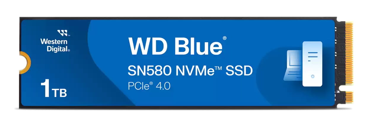 WD Blue SN580 WDS100T3B0E - SSD - 1 TB - intern - M.2 2280 - PCIe 4.0 x4 (NVMe)