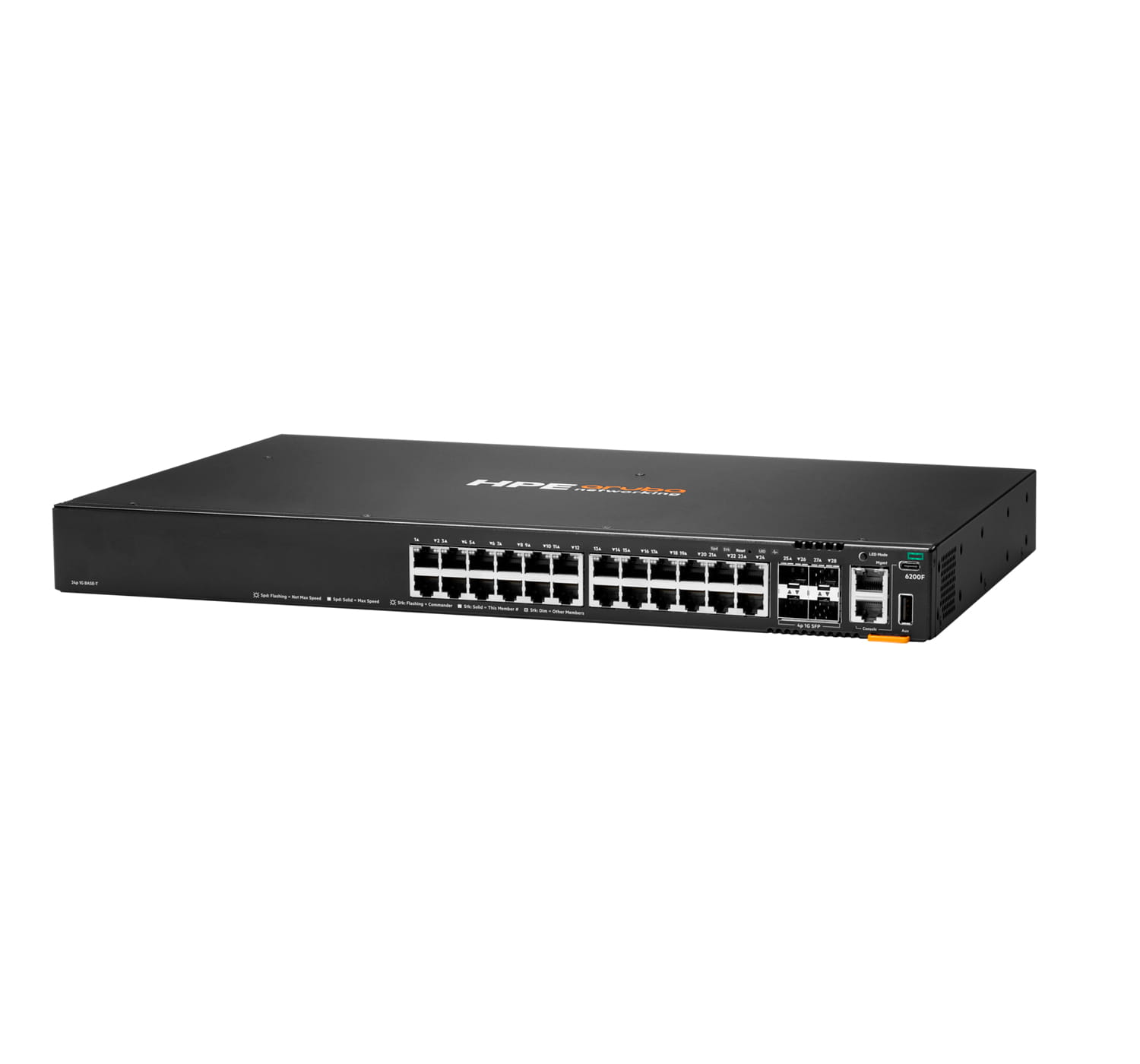 HPE Aruba Networking CX 6200F 24G 4SFP TAA Switch - managed