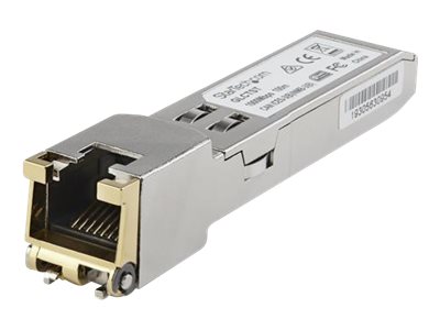 StarTech.com SFP1GEFEETST Transceiver Modul (SFP Module, 10/100/1000Base-TX Juniper kompatibel, Kupfer, RJ-45 Kupfer)