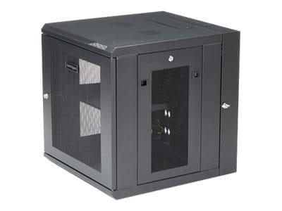 StarTech.com 12U 19" Wall Mount Network Cabinet, 20" Deep 4 Post Hinged Locking IT Computer Equipment Enclosure with Shelf, Flexible Vented Switch Depth Data Rack Cisco 3850, 2960 Series - 12U Vented Cabinet (RK1224WALHM)