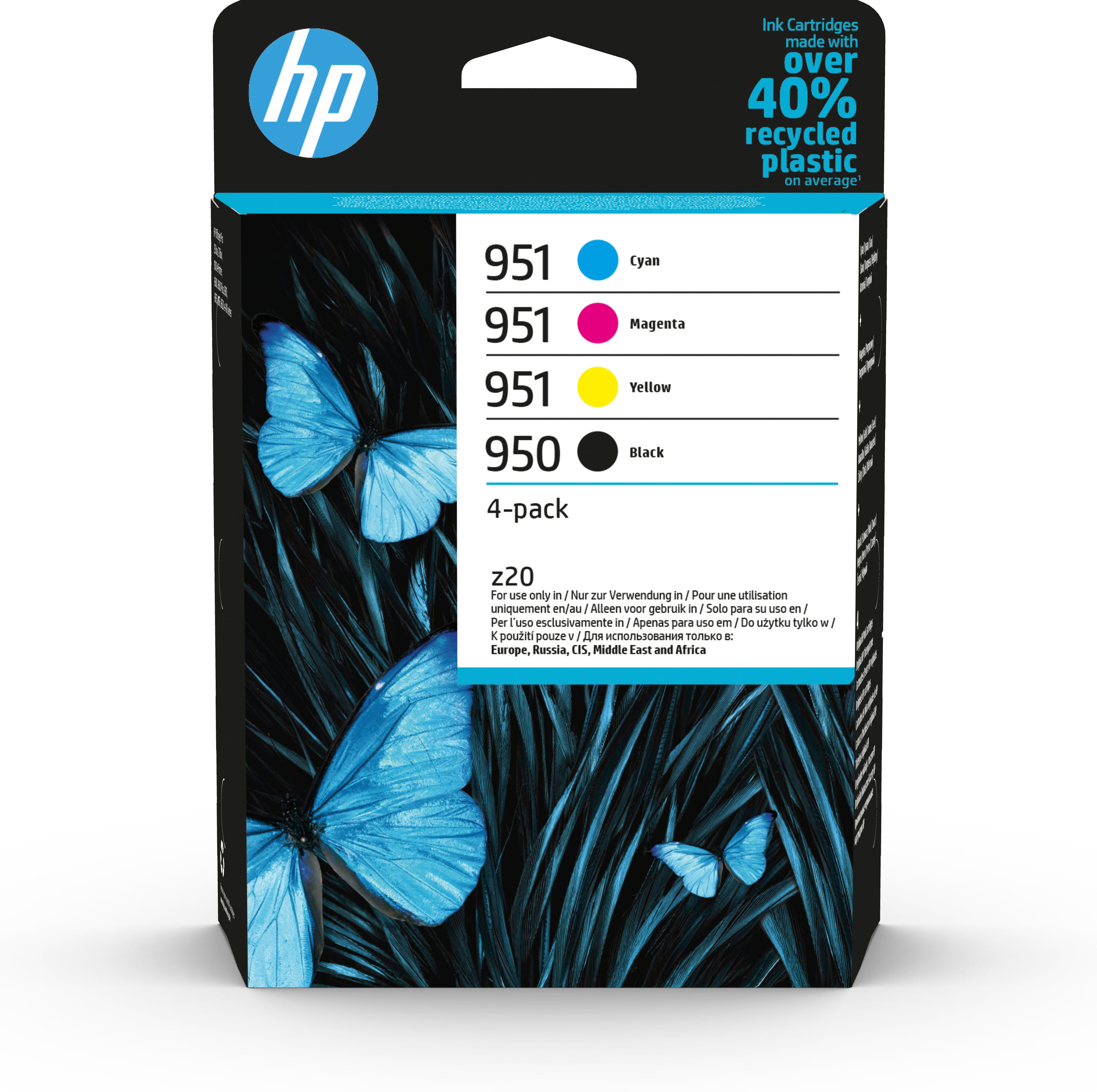 HP 950/951 - 4er-Pack - Schwarz, Gelb, Cyan, Magenta