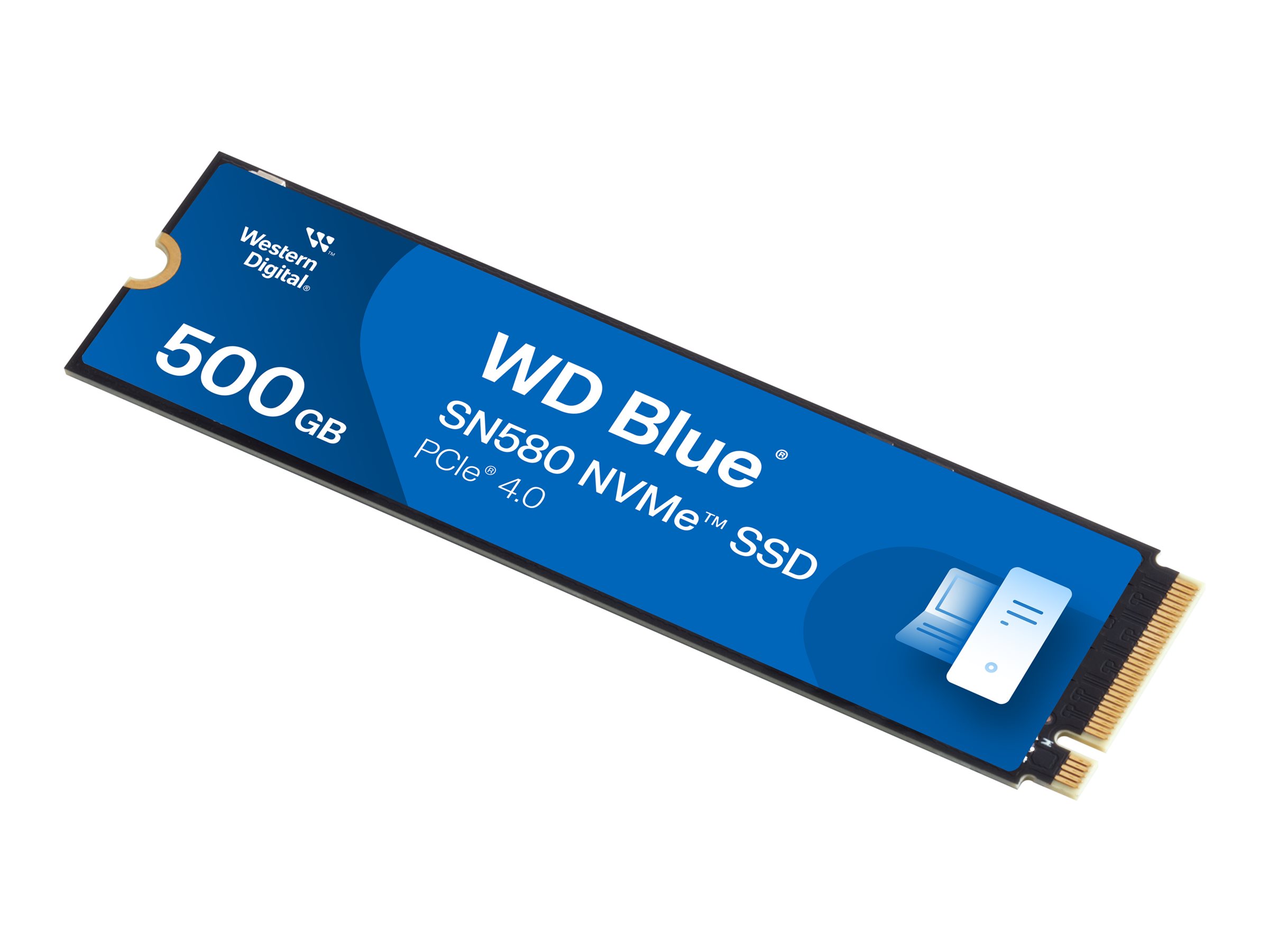 WD Blue SN580 WDS500G3B0E - SSD - 500 GB - intern - M.2 2280 - PCIe 4.0 x4 (NVMe)