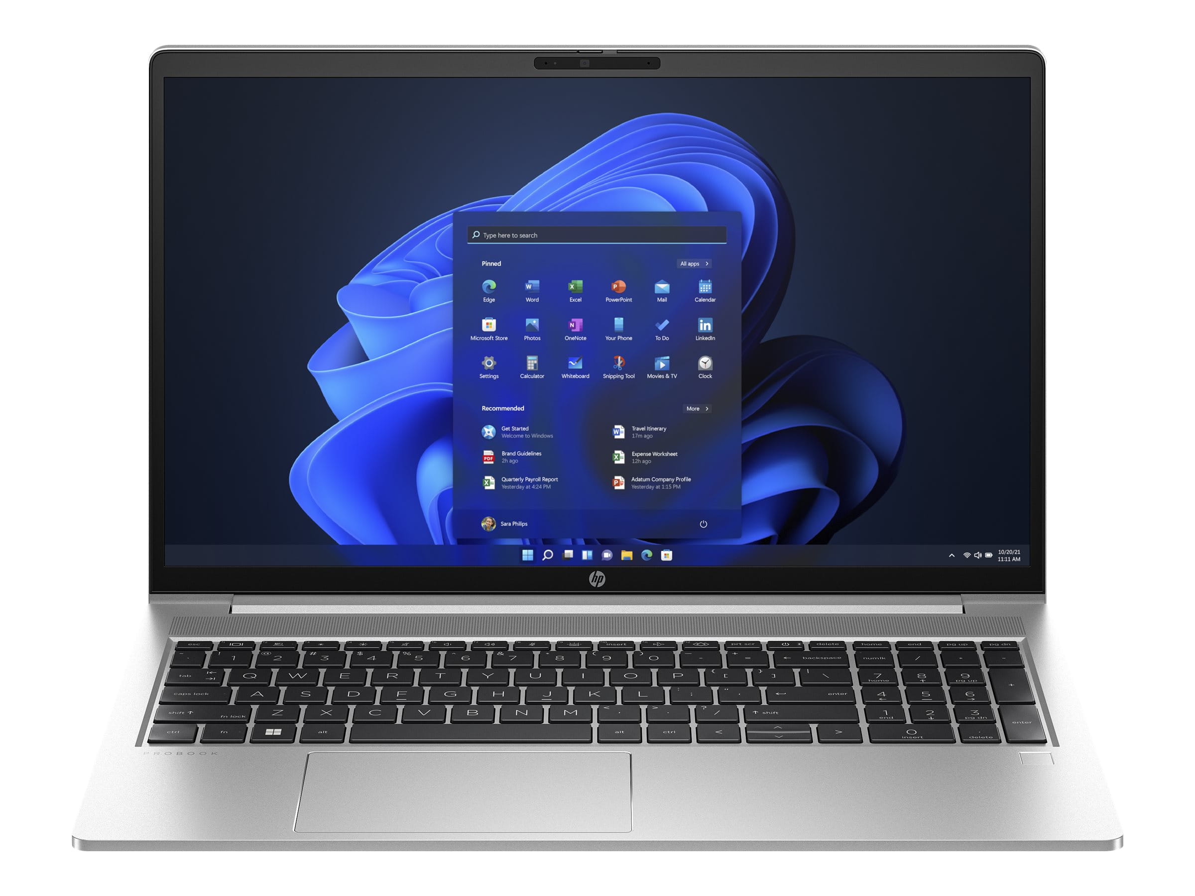HP ProBook 450 G10 Notebook - Wolf Pro Security - 180°-Scharnierdesign - Intel Core i7 1355U / 1.7 GHz - Win 11 Pro - Intel Iris Xe Grafikkarte - 16 GB RAM - 512 GB SSD NVMe, HP Value - 39.62 cm (15.6")