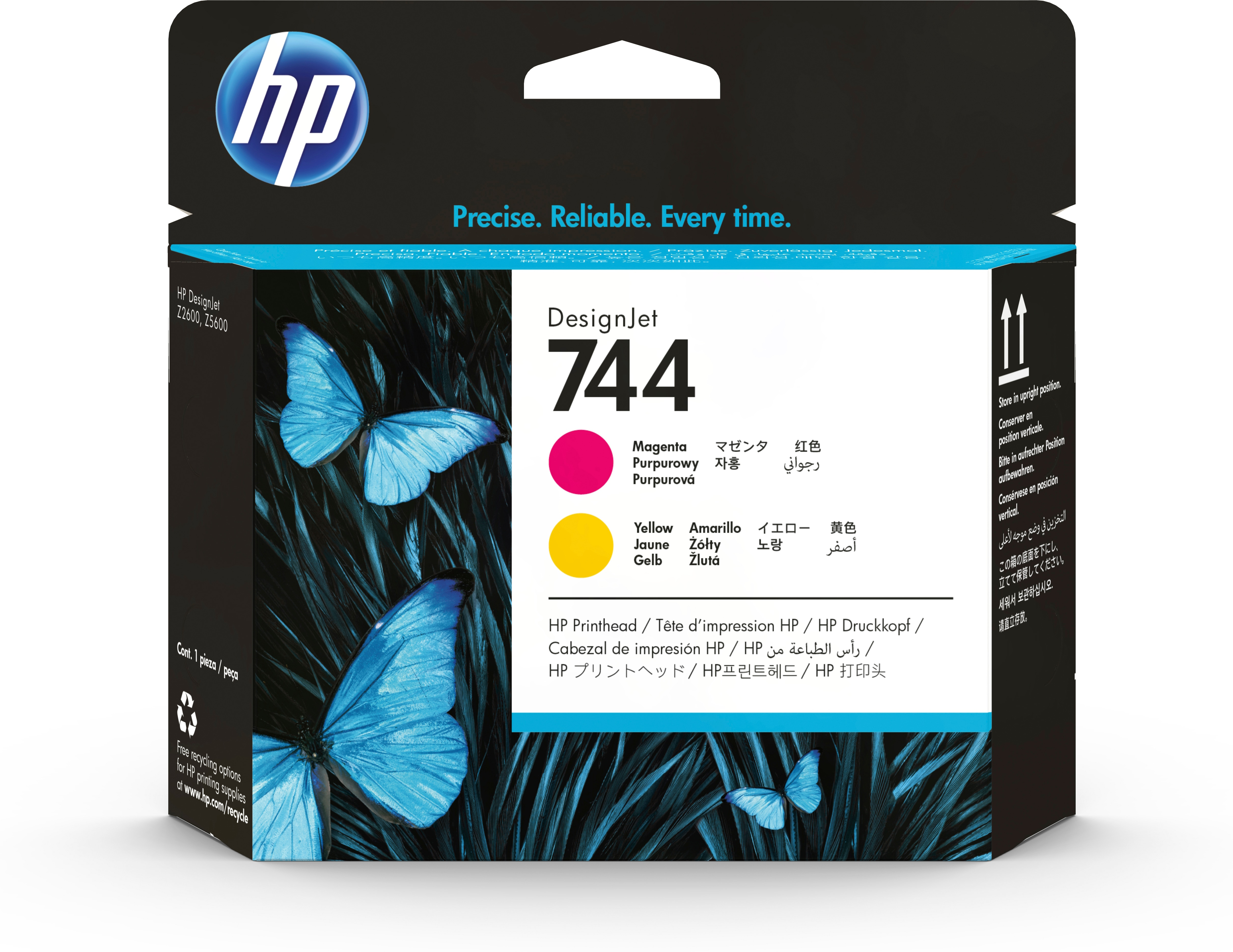 HP 744 - Gelb, Magenta - Druckkopf - für DesignJet HD Pro MFP