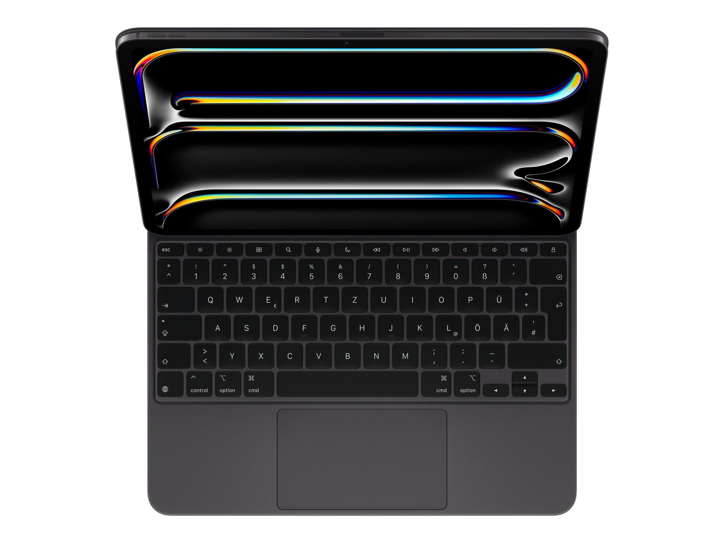Apple Magic Keyboard - Tastatur und Foliohülle - mit Trackpad - hinterleuchtet - Apple Smart connector - QWERTZ - Deutsch - Schwarz - für Apple 13-inch iPad Pro (M4)