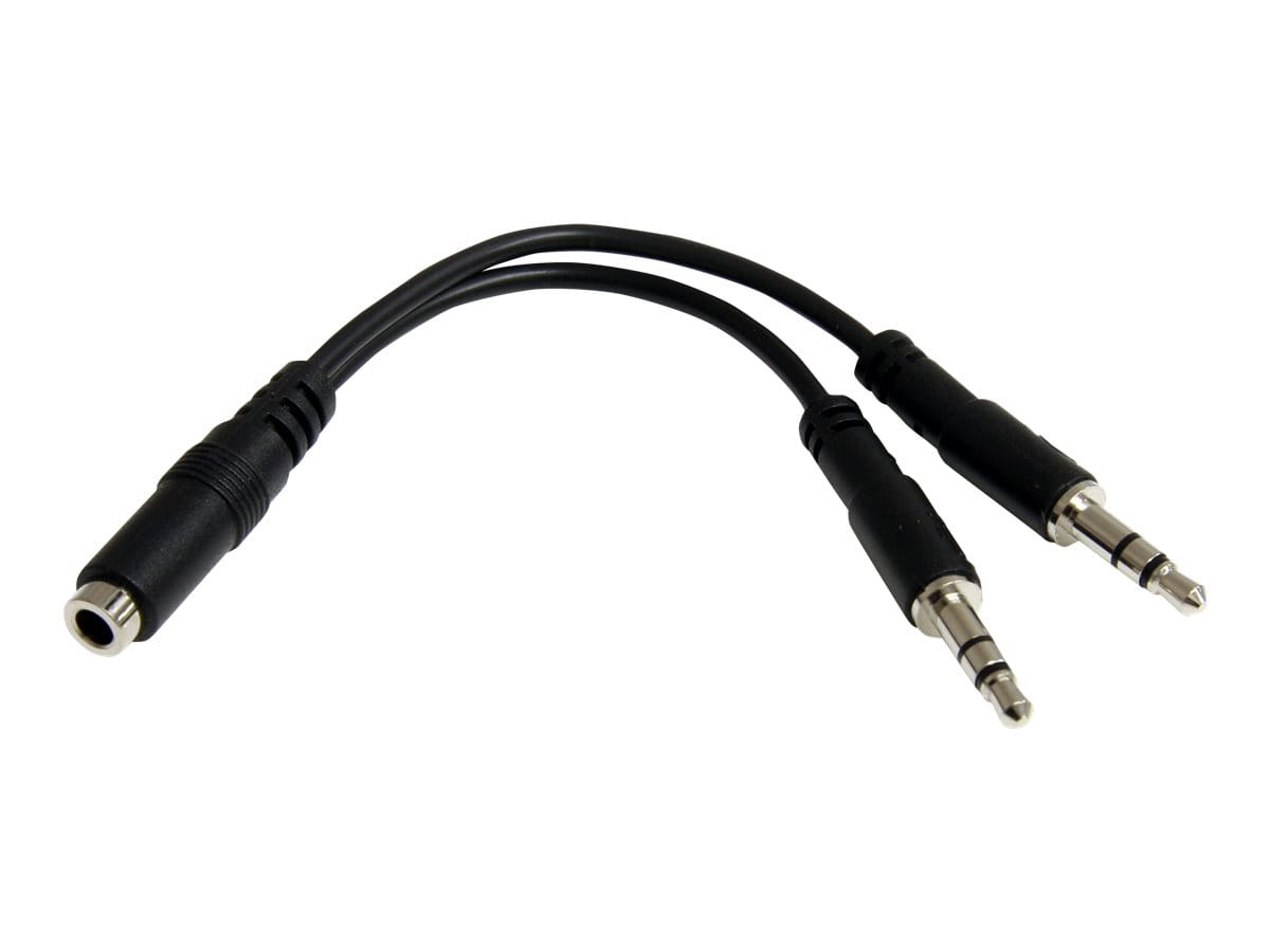 StarTech.com 3,5mm Audio Klinke Y Kabel - Headset Splitter