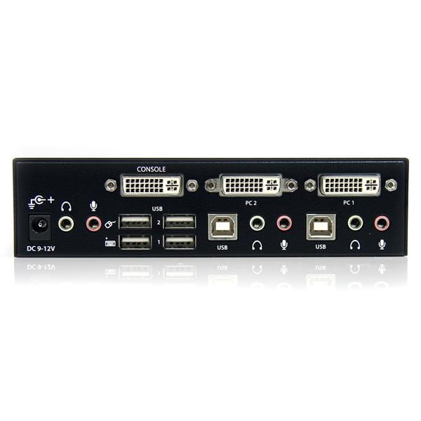 StarTech.com 2 Port Dual Link DVI USB KVM Switch mit Audio