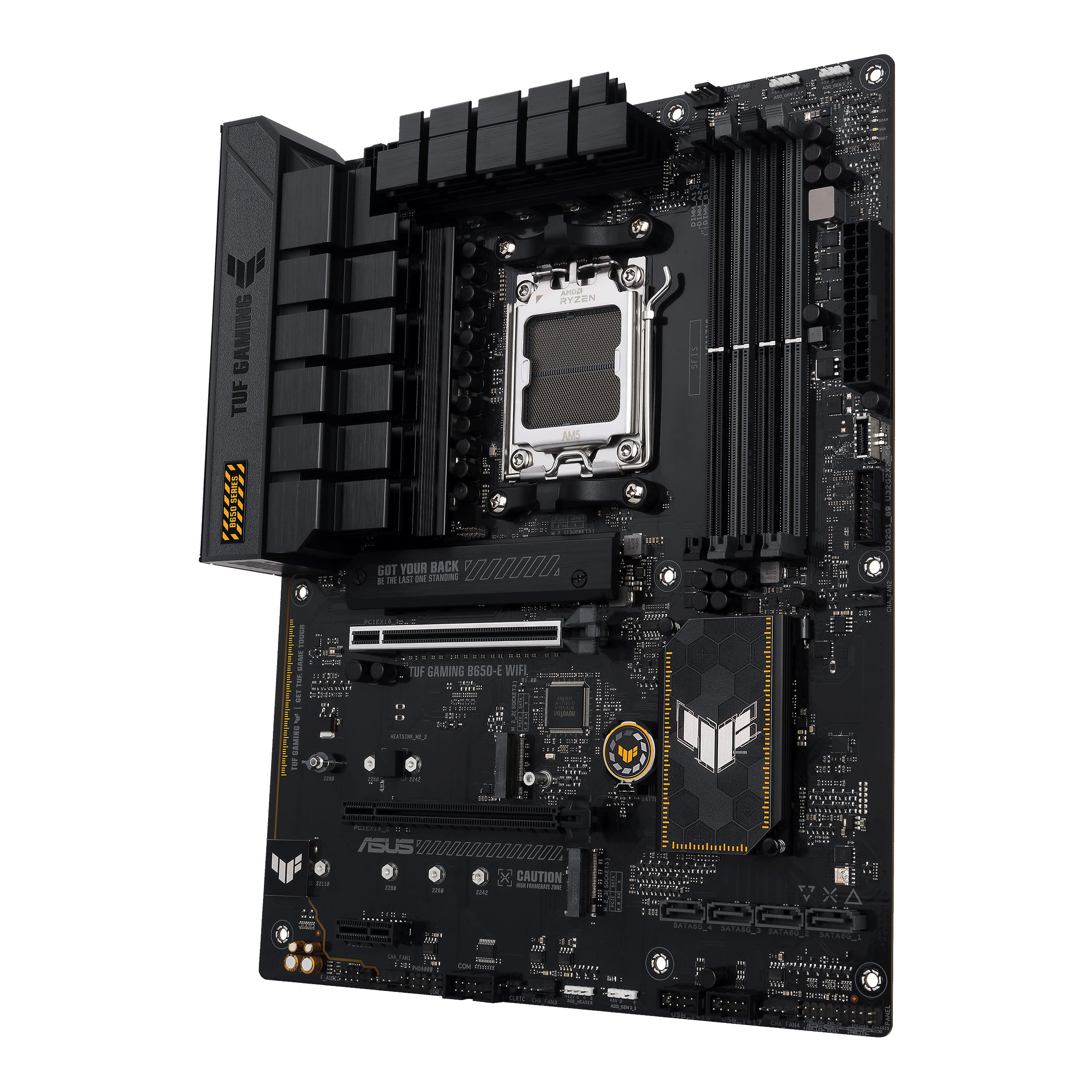 ASUS TUF GAMING B650-E WIFI - Motherboard - ATX - Socket AM5 - AMD B650 Chipsatz - USB-C Gen2, USB 3.1 Gen 2 - Wi-Fi, Bluetooth - Onboard-Grafik (CPU erforderlich)