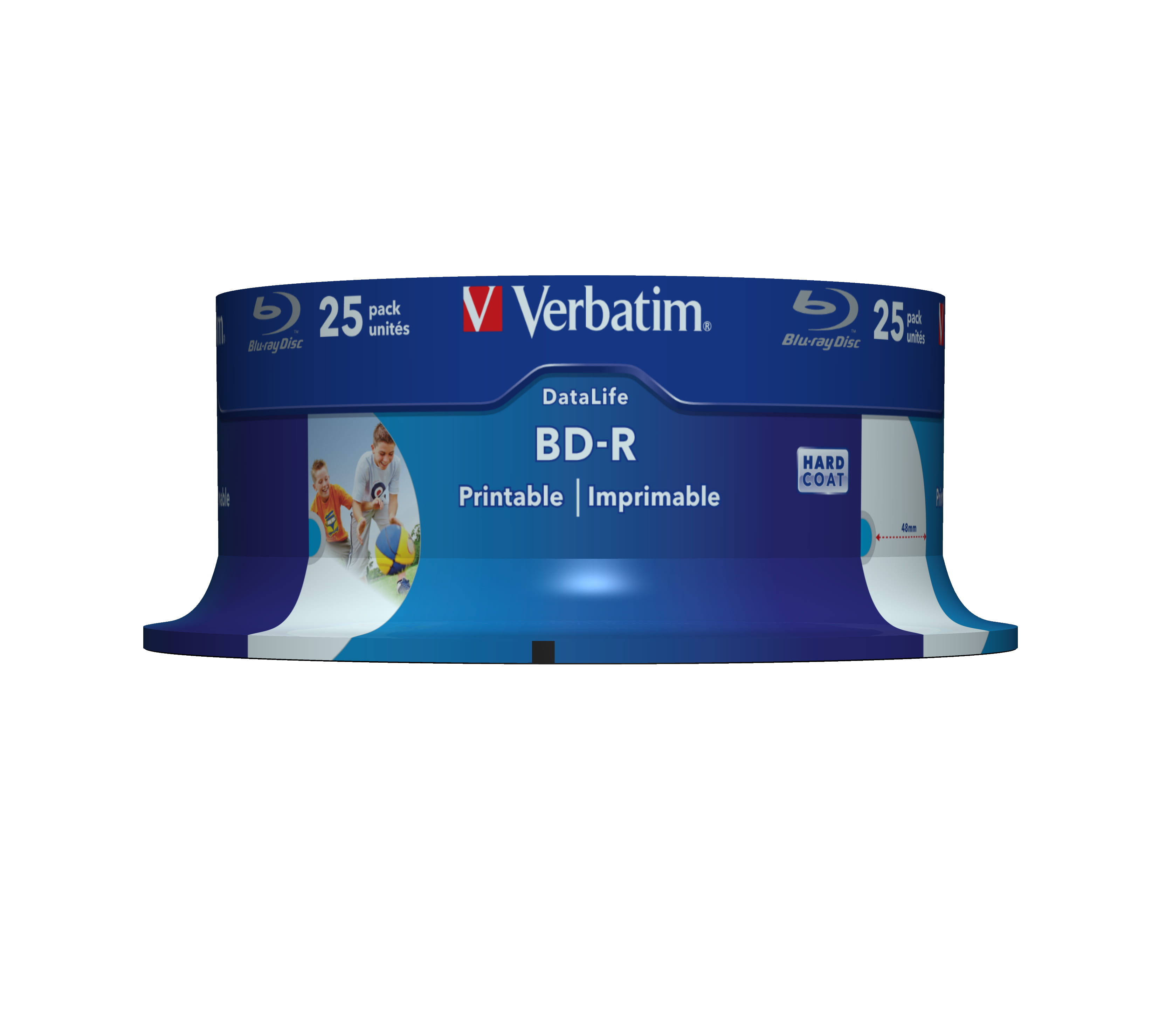 Verbatim DataLife - 25 x BD-R - 25 GB 6x - mit Tintenstrahldrucker bedruckbare Oberfläche