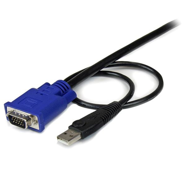 StarTech.com KVM Kabel USB VGA für KVm Switch 4,5m - Kabelsatz für KVM Umschalter 1x USB Stecker 2x VGA Stecker - Octopuskabel - Video- / USB-Kabel - USB, HD-15 (VGA)