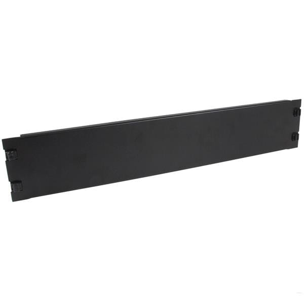 StarTech.com 2 HE Blindblende für Server Racks zur werkzeuglosen Installation - Blindabdeckung - Vorderseite - Schwarz - 2U - 48.3 cm (19")