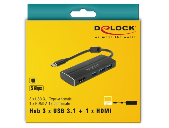 Delock Retail Pack - Dockingstation - USB-C 3.1 / Thunderbolt 3