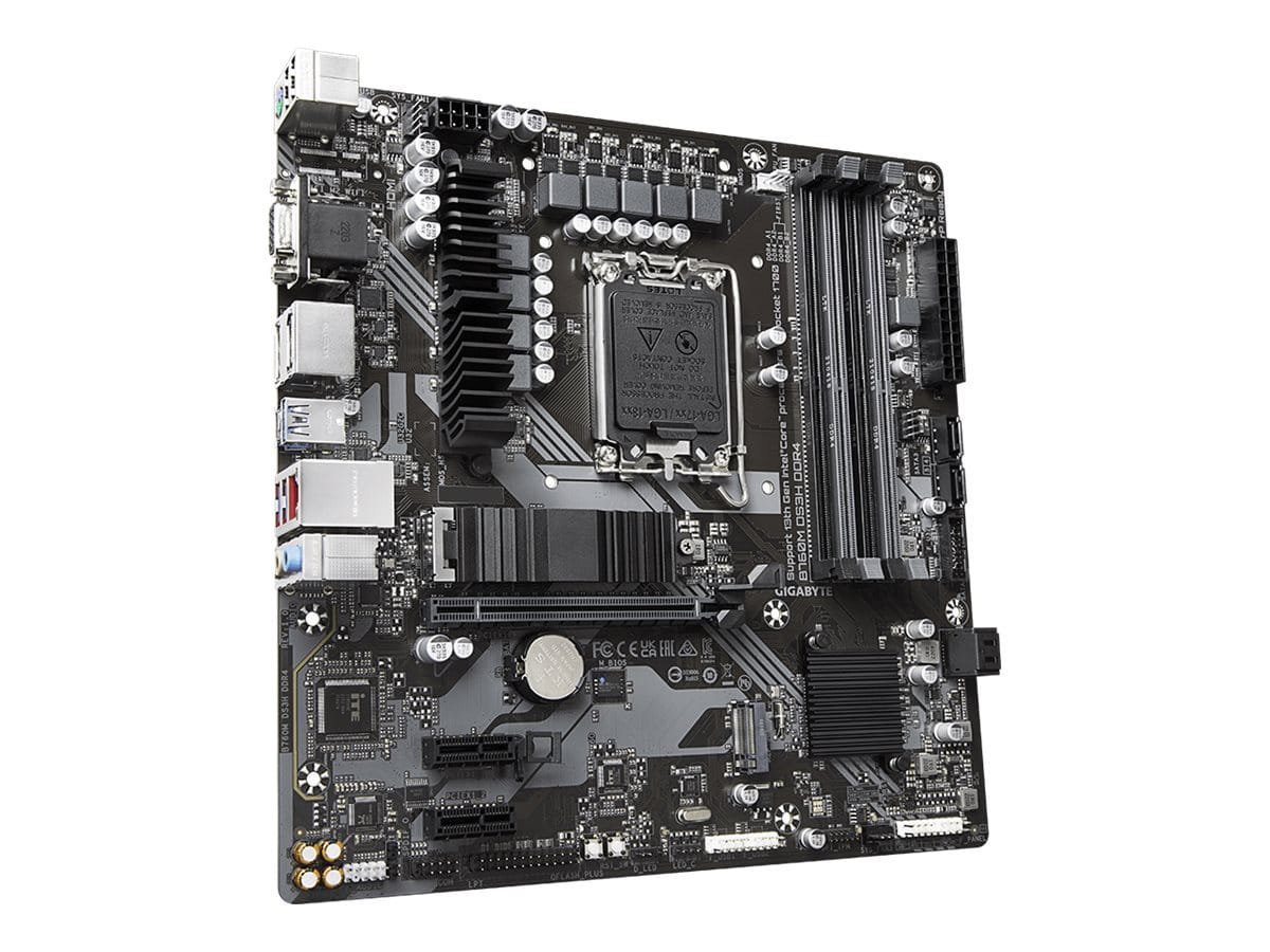 Gigabyte B760M DS3H DDR4 - 1.0 - Motherboard - micro ATX - LGA1700-Sockel - B760 Chipsatz - USB 3.2 Gen 2, USB 3.2 Gen 1, USB-C 3.2 Gen2 - 2.5 Gigabit LAN - Onboard-Grafik (CPU erforderlich)