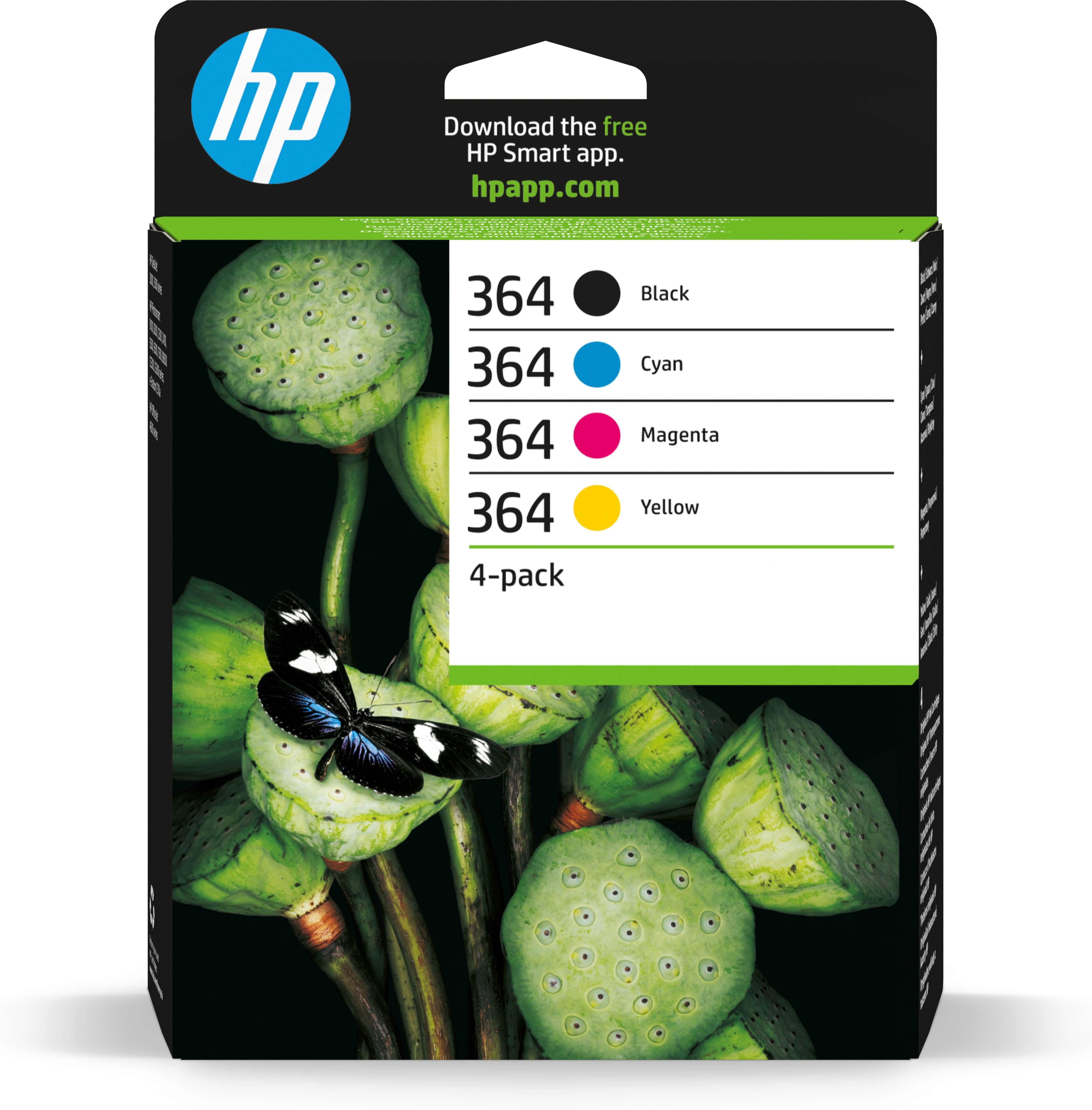 HP 364 - 4er-Pack - Schwarz, Gelb, Cyan, Magenta