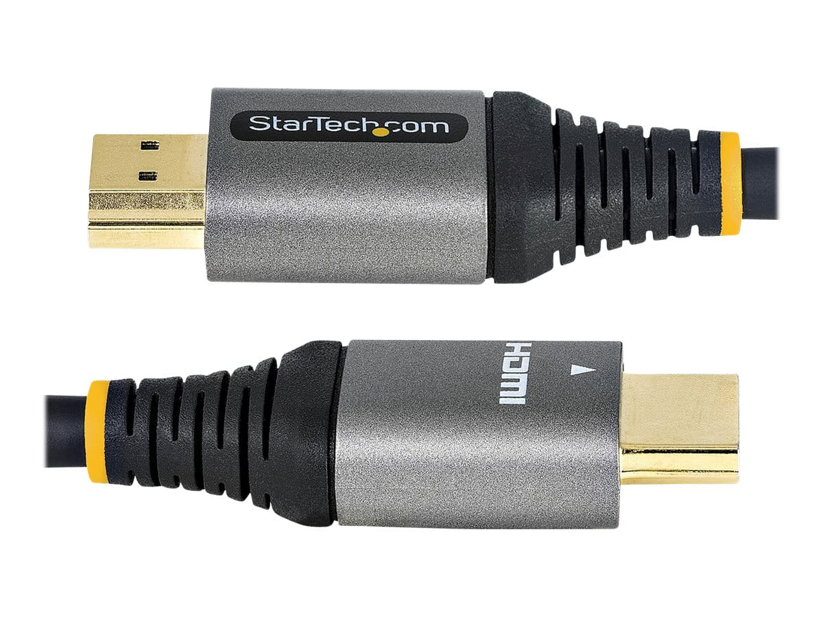StarTech.com 16ft (5m) Premium Certified HDMI 2.0 Cable - High-Speed Ultra HD 4K 60Hz HDMI Cable with Ethernet - HDR10, ARC - UHD HDMI Video Cord - For UHD Monitors, TVs, Displays - M/M - Premium Highspeed - HDMI-Kabel mit Ethernet - HDMI männlich zu HD