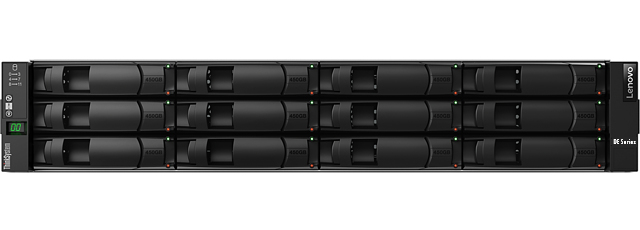 Lenovo ThinkSystem DE2000H Hybrid 2U12 LFF controller enclosure - Festplatten-Array - 12 Schächte (SAS-3)