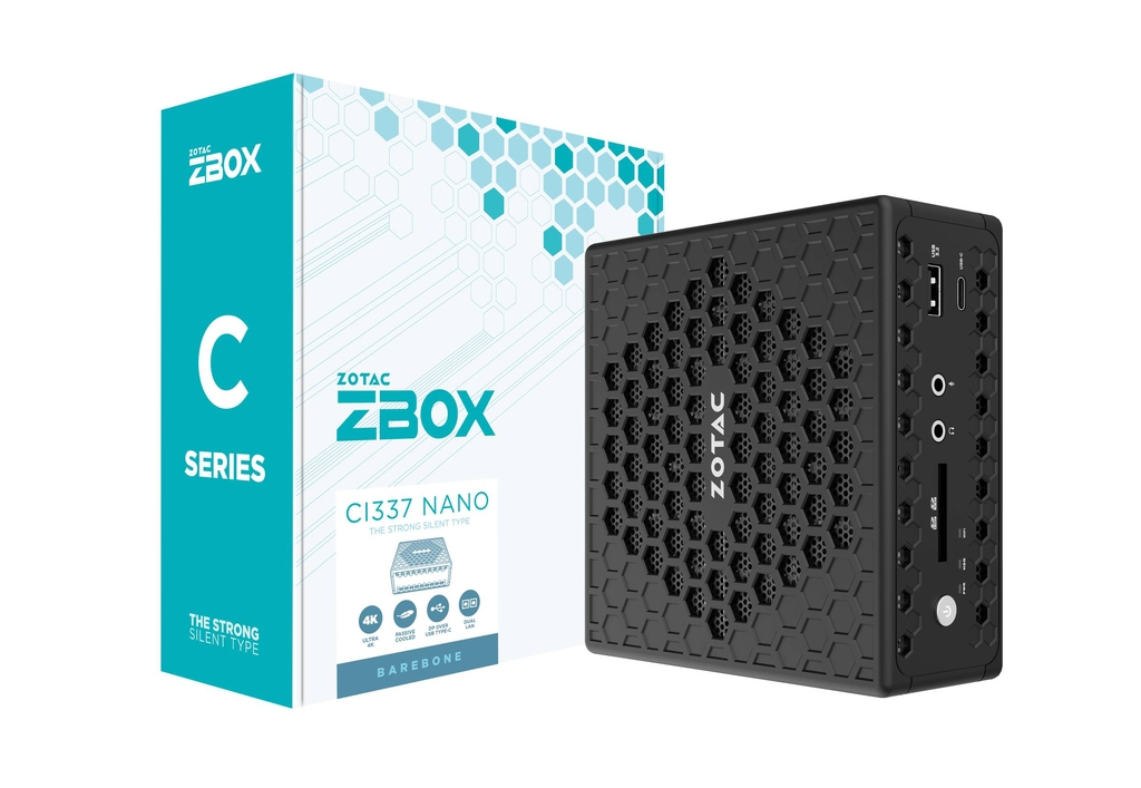 ZOTAC ZBOX C Series CI337 nano - Barebone - Mini-PC