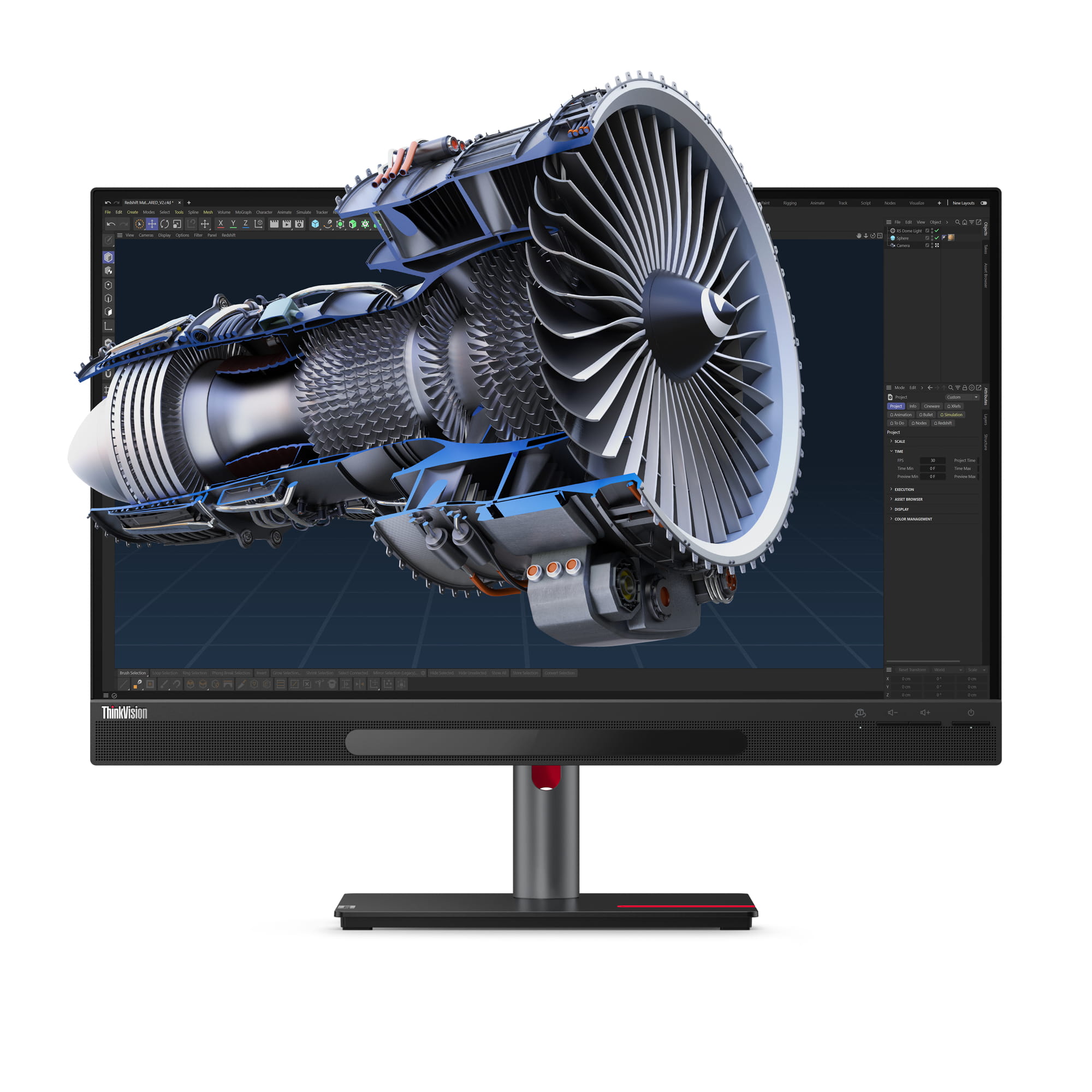 Lenovo ThinkVision 27 3D - LED-Monitor - 68.6 cm (27")