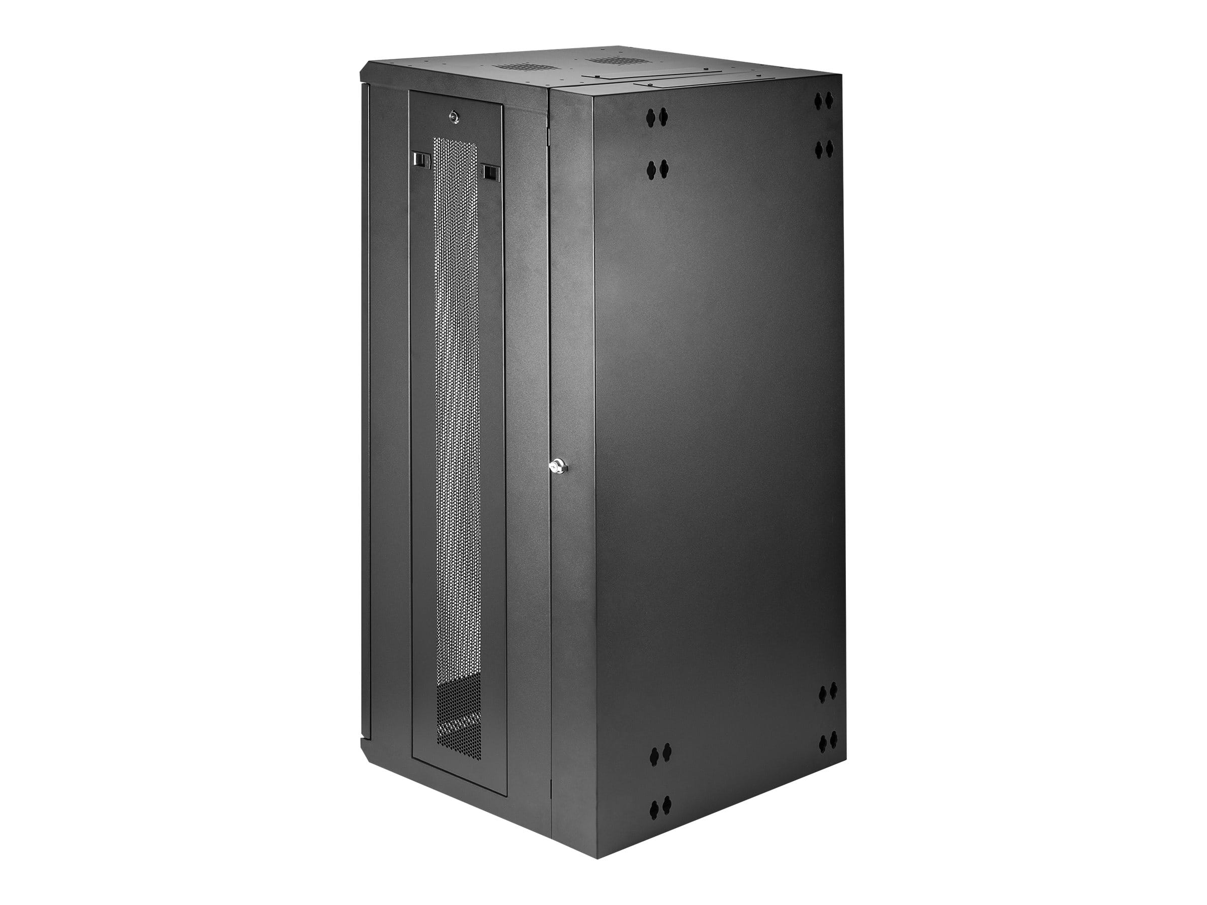 StarTech.com RK2620WALHM Serverschrank (26HE, zur Wandmontage, bis zu 40,6 cm tief, Gehäuse mit Scharnier, Netzwerkschrank)