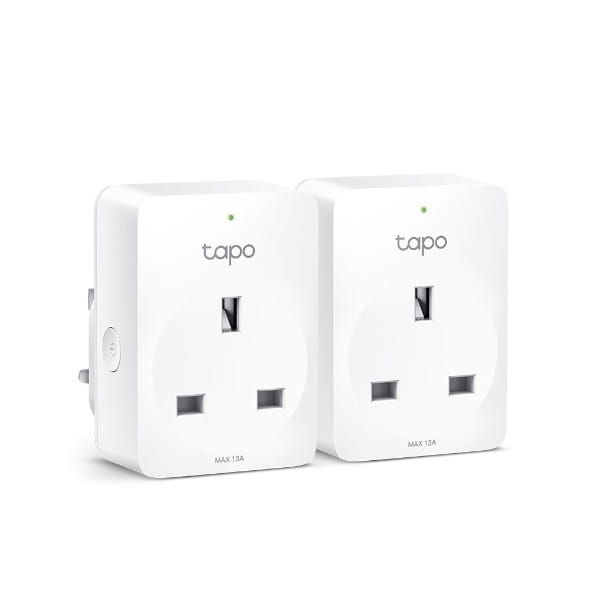 TP-LINK Tapo P100 V2 - Smart-Stecker - mini - kabellos - 802.11b/g/n, Bluetooth 4.2 - 2.4 Ghz (Packung mit 2)