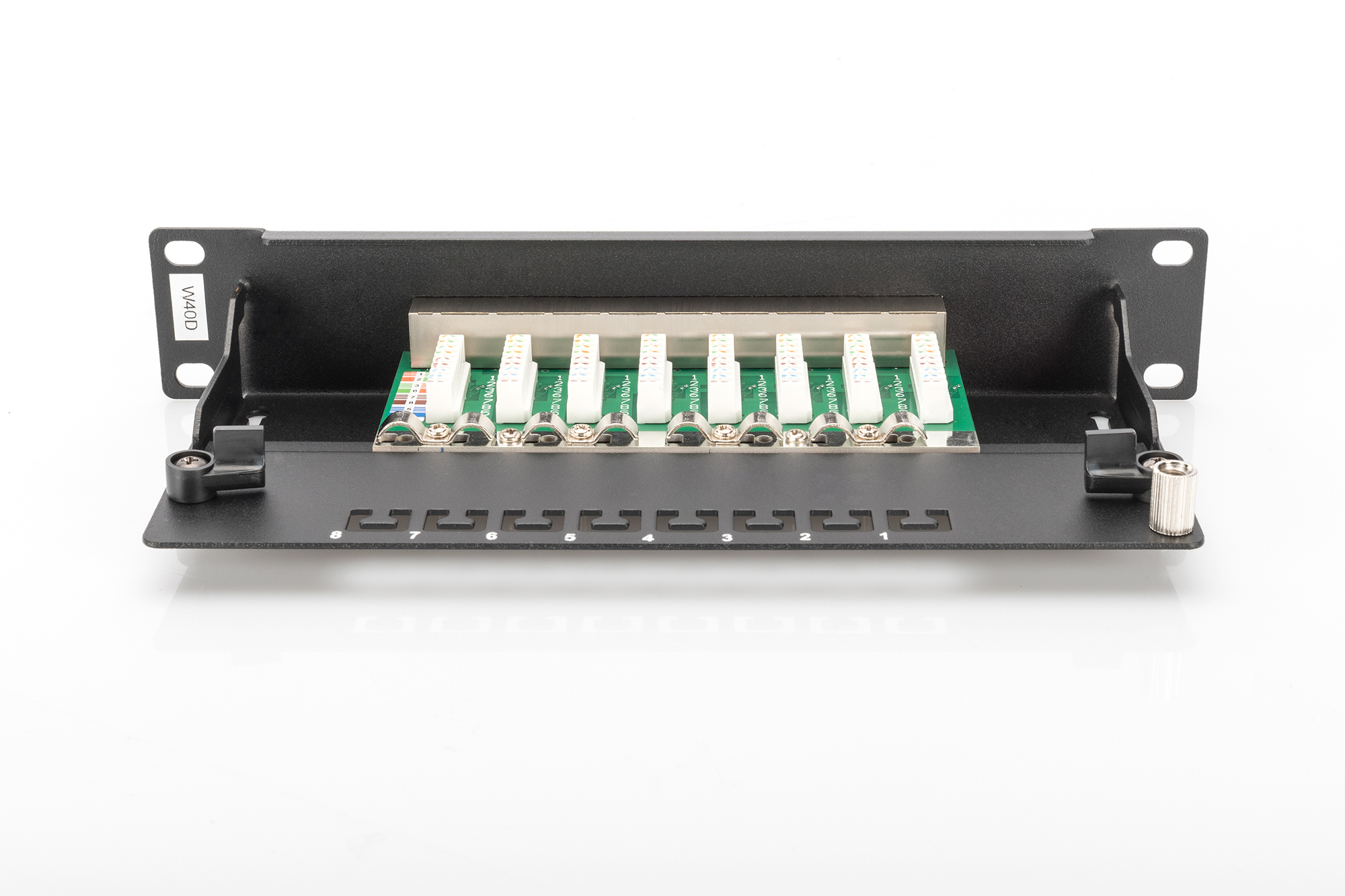 DIGITUS Patch Panel - CAT 5e - STP - RJ-45 X 8 - 1U - 25.4 cm (10")