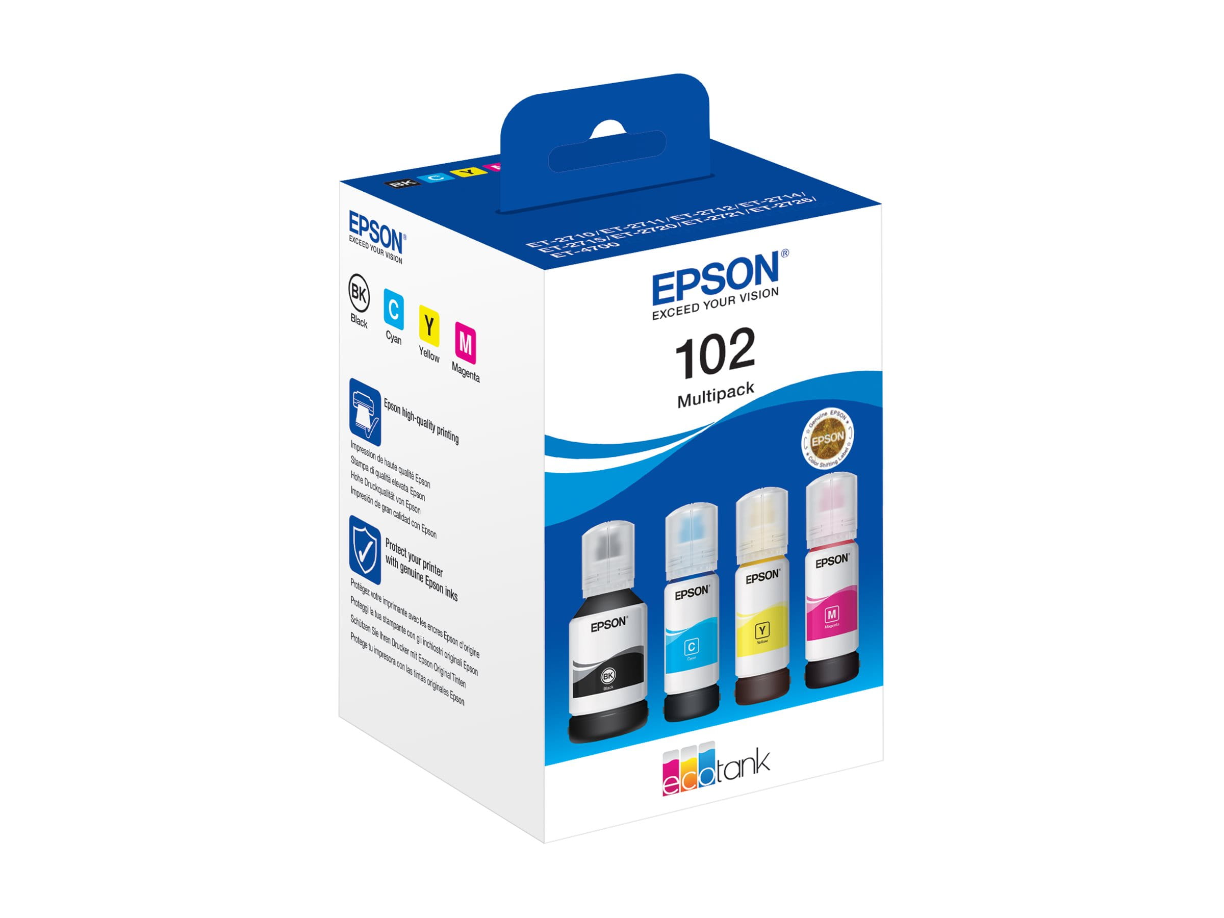 Epson 102 Multipack - 4er-Pack - Schwarz, Gelb, Cyan, Magenta