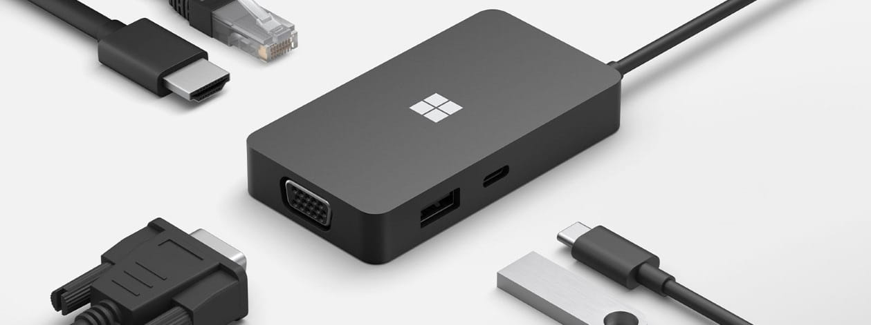 Microsoft USB-C Travel Hub - Dockingstation - USB-C