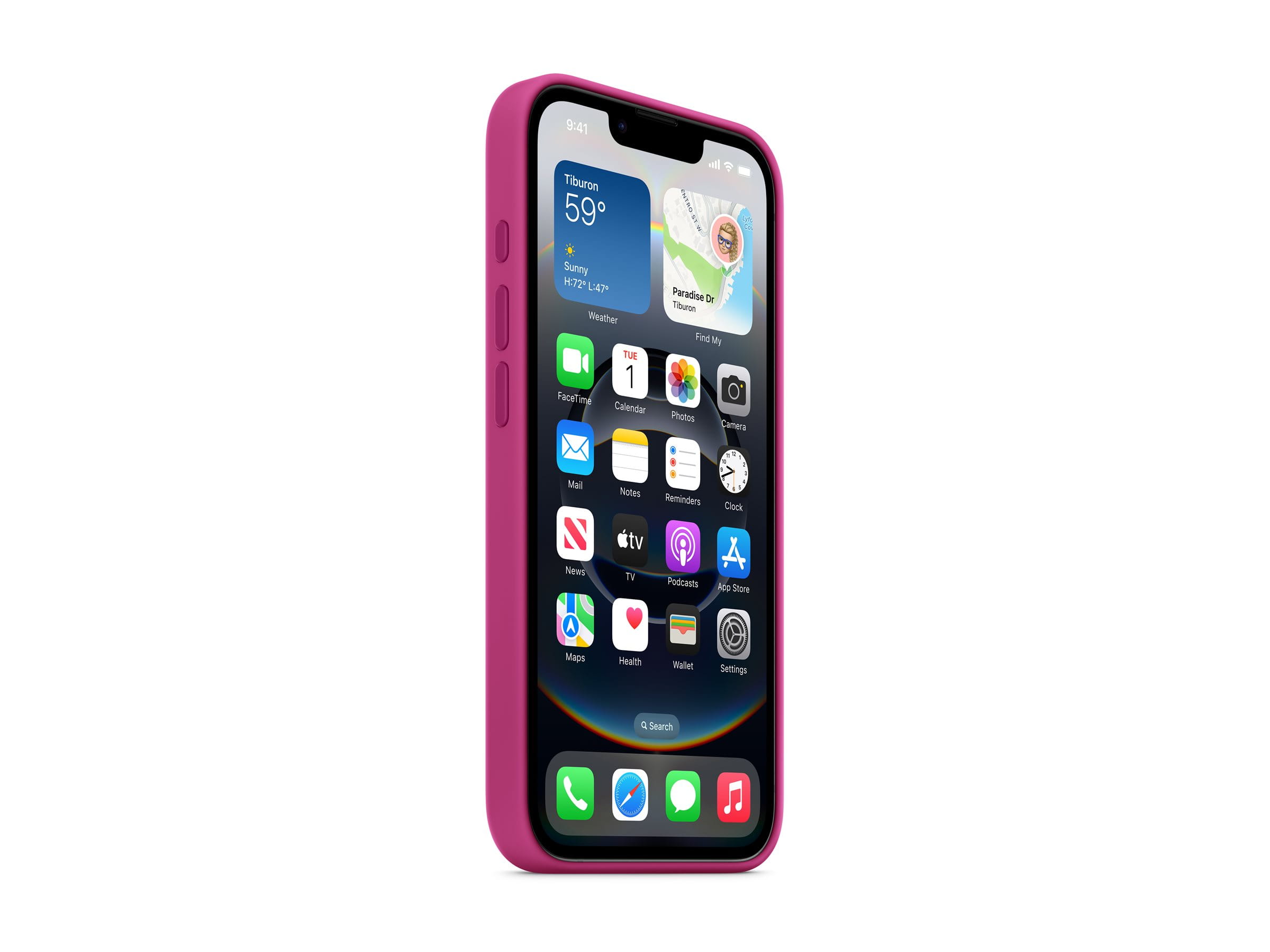 Apple Hintere Abdeckung für Mobiltelefon - Silikon