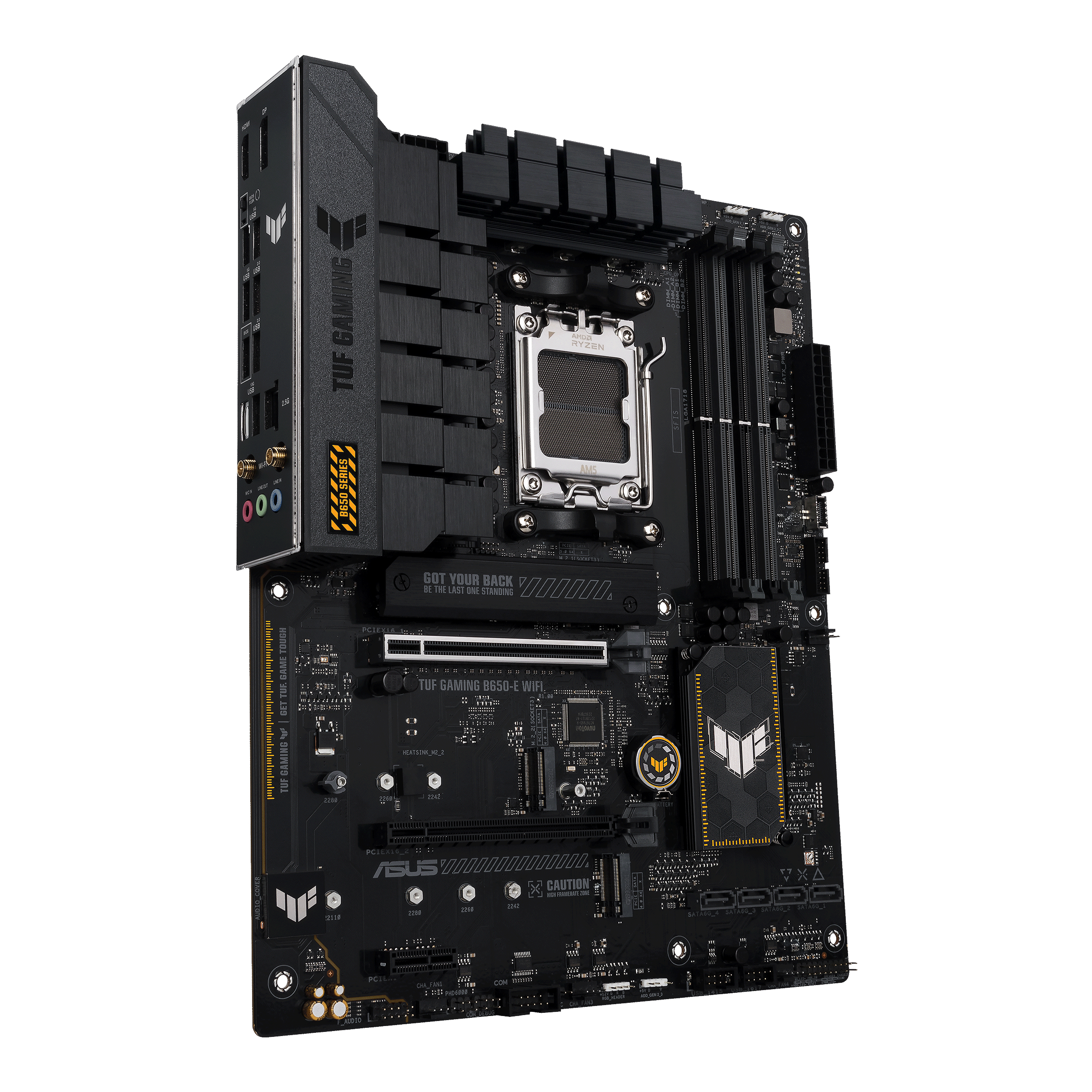 ASUS TUF GAMING B650-E WIFI - Motherboard - ATX - Socket AM5 - AMD B650 Chipsatz - USB-C Gen2, USB 3.1 Gen 2 - Wi-Fi, Bluetooth - Onboard-Grafik (CPU erforderlich)