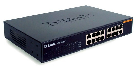 D-Link DES 1016D - Switch - 16 x 10/100 - Desktop