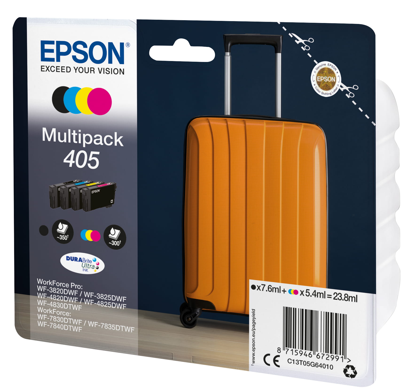 Epson 405 - 4er-Pack - Schwarz, Gelb, Cyan, Magenta