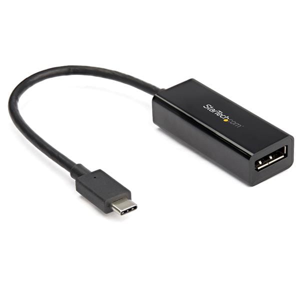 StarTech.com USB C to DisplayPort Adapter, 8K/5K/4K USB Type C to DP 1.4 Alt Mode Video Converter, HBR3/DSC/HDR, 8K 60Hz, Thunderbolt 3 Compatible DisplayPort 1.4 Monitor Display Adapter - 8K USB-C to DP Adapter (CDP2DP14B)