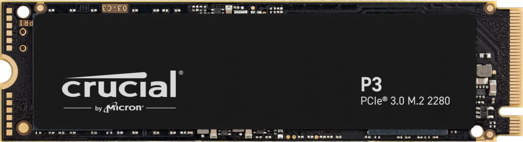 Crucial P3 - SSD - 2 TB - intern - M.2 2280 - PCIe 3.0 (NVMe)