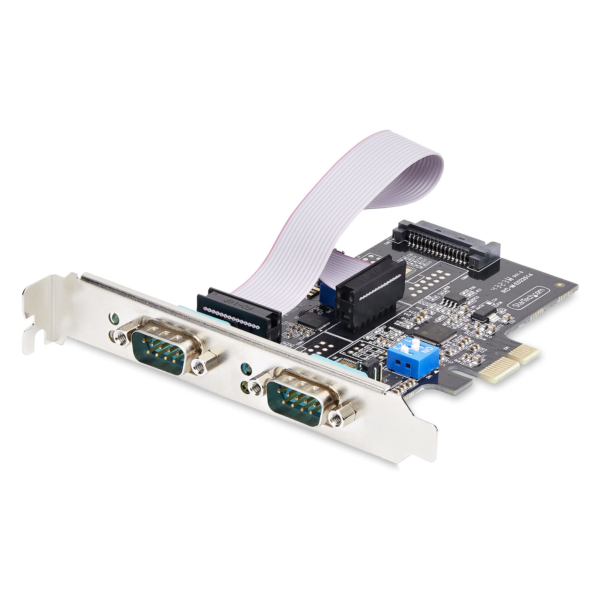 StarTech.com 2-Port Serial PCIe Card, Dual-Port PCI Express to RS232/RS422/RS485 (DB9)