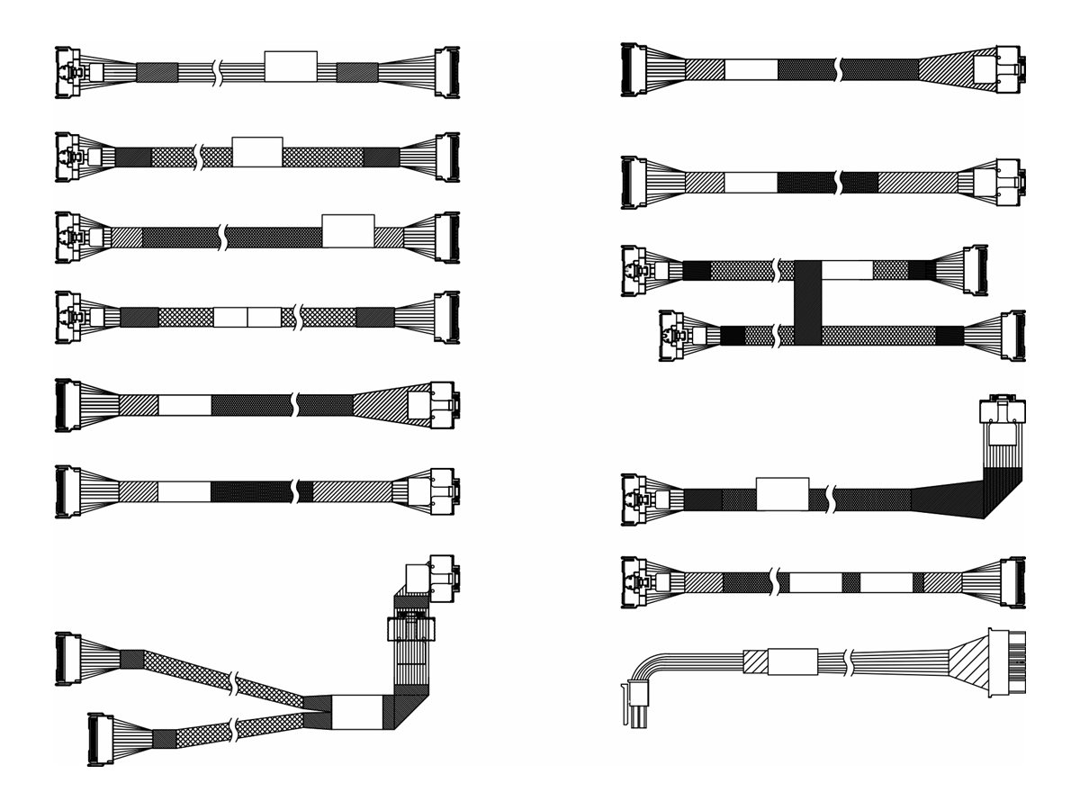 Lenovo Speicherkabelkit - für 2,5" Chassis-Front BP1 NVMe