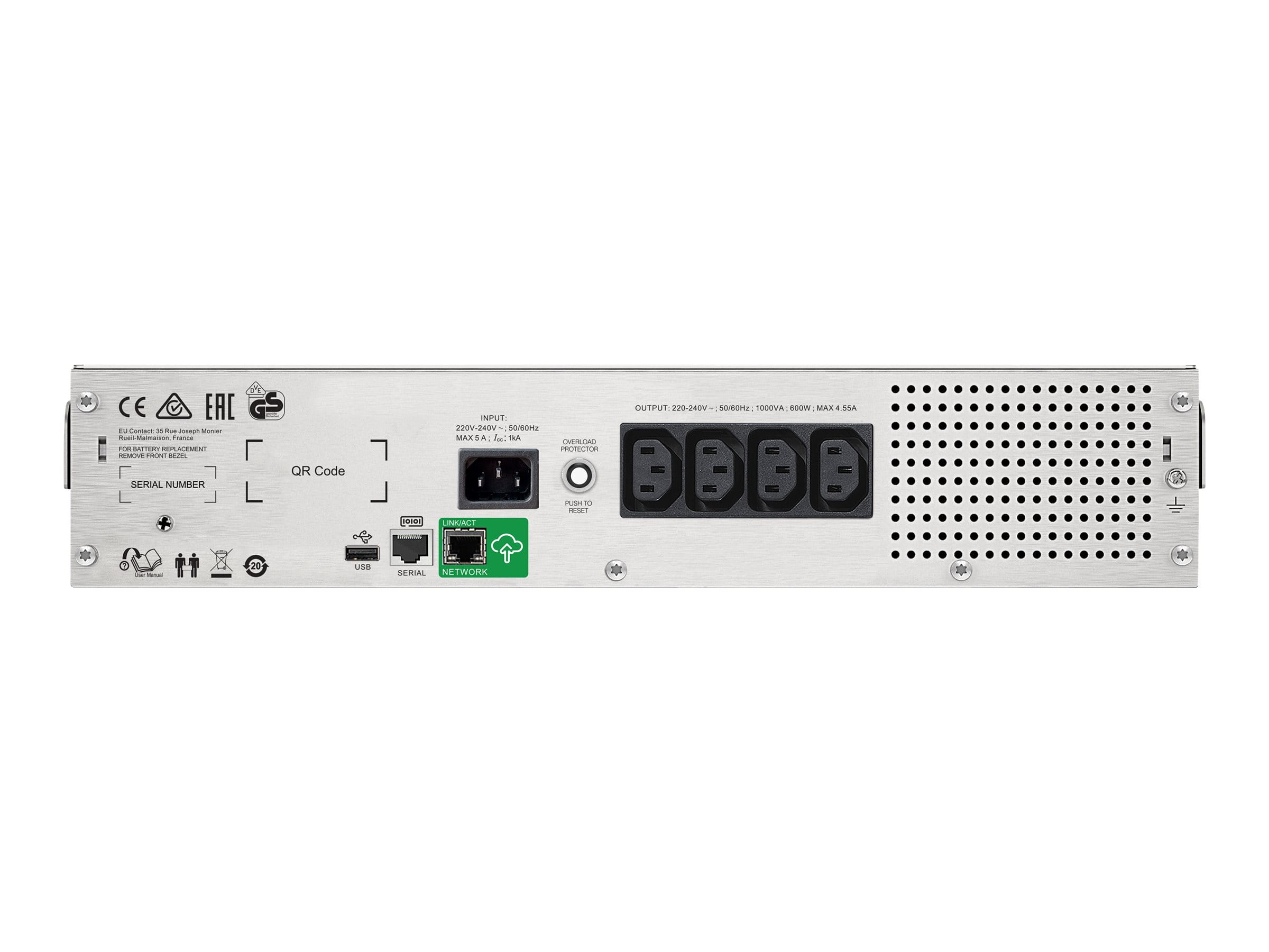 APC Smart-UPS C SMC1500I-2UC - USV (Rack - einbaufähig) - Line-Interactive-USV