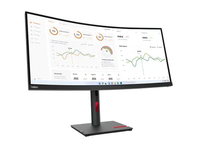 Lenovo ThinkVision T34w-30 - LED-Monitor - gebogen - 86.4 cm (34")