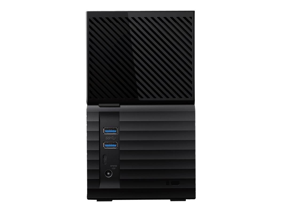 WD My Book Duo WDBFBE0160JBK - Festplatten-Array - 16 TB - 2 Schächte - HDD 8 TB x 2 - USB 3.1 (extern)