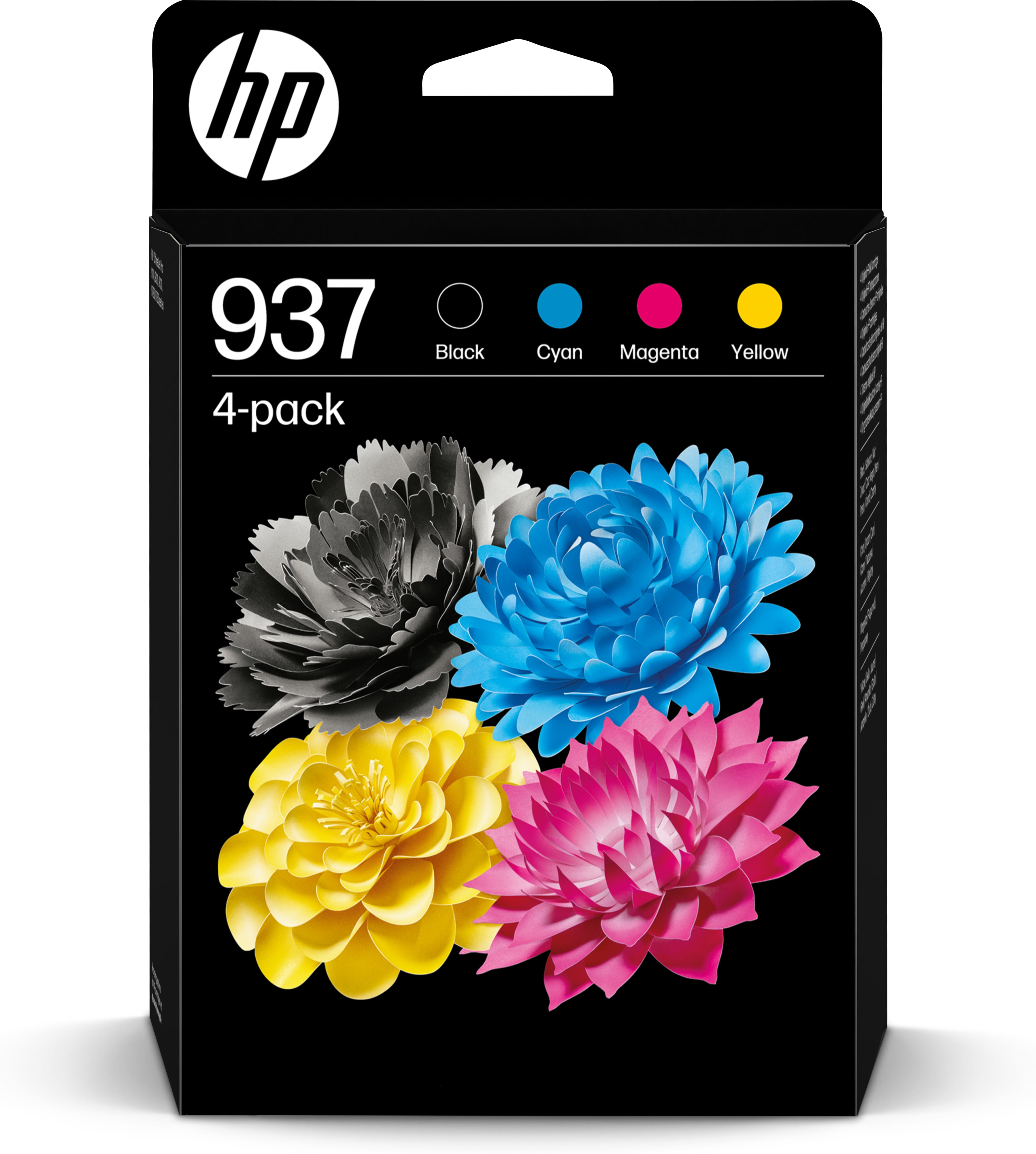 HP 937 - 4er-Pack - Schwarz, Cyan, Magenta, Gelb