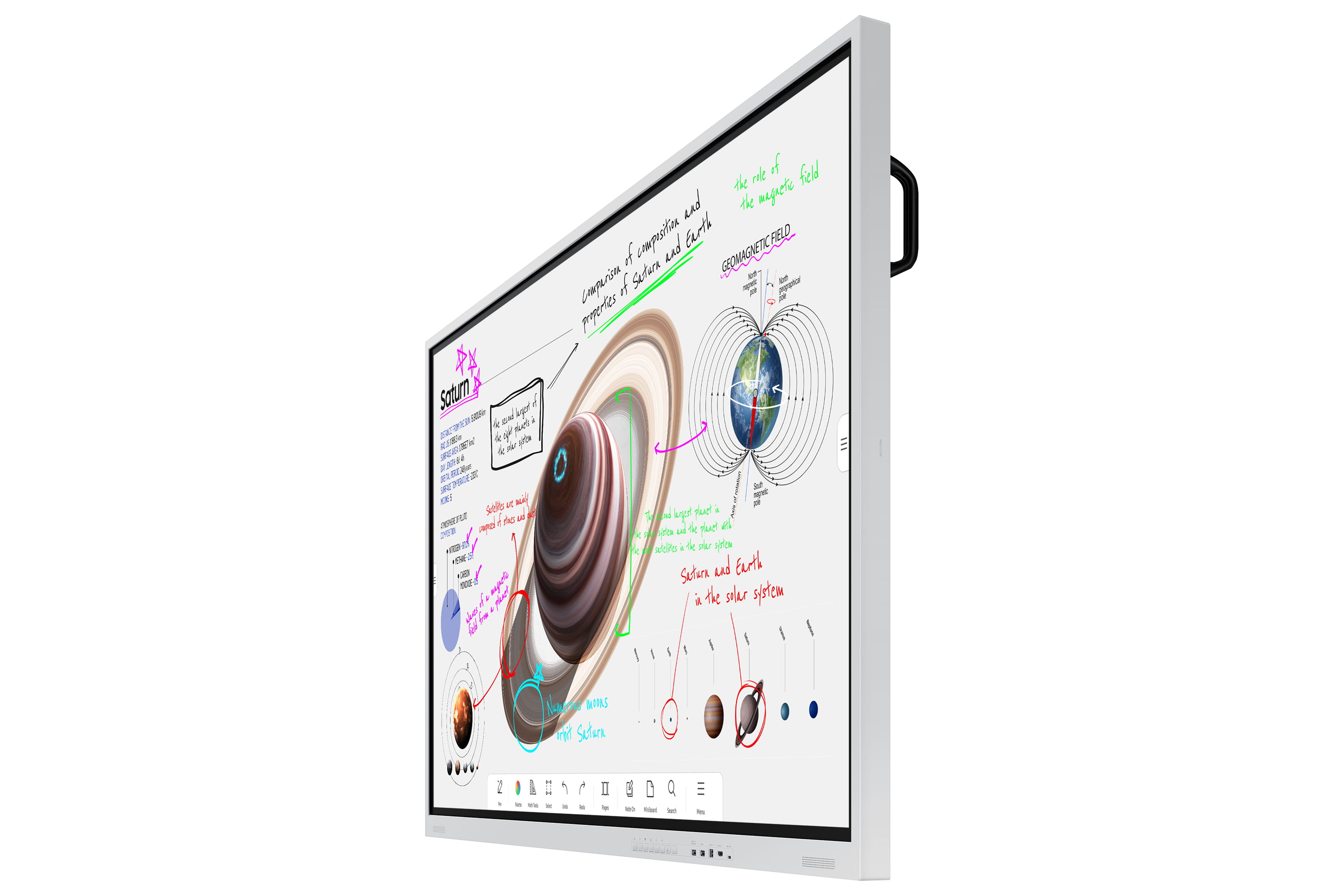 Samsung Flip Pro WM85B - 216 cm (85") Diagonalklasse WMB Series LCD-Display mit LED-Hintergrundbeleuchtung - interaktive Digital Signage - mit Touchscreen (Multi-Touch)