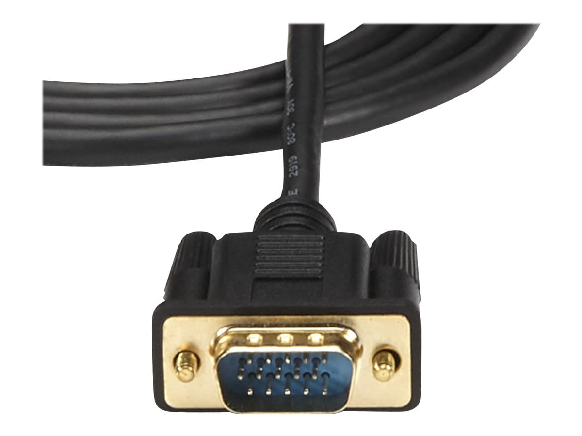 StarTech.com 1,8m aktives HDMI auf VGA Konverter Kabel - HDMI zu VGA Adapter 180cm - Schwarz - 1920x1200 / 1080p - Adapterkabel - HDMI, Mikro-USB Typ B (nur Strom)