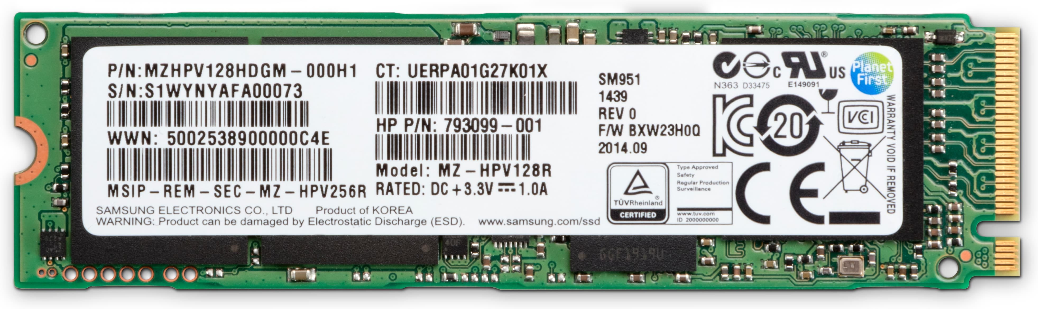 HP Z Turbo Drive - 512 GB SSD - intern - M.2 - PCI Express 3.0 x4 (NVMe)