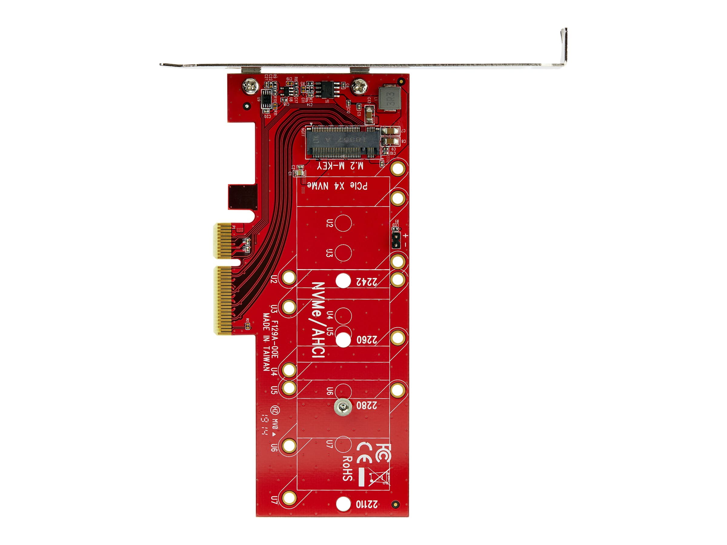 StarTech.com M2 PCIe SSD Adapter - x4 PCIe 3.0 NVMe / AHCI / NGFF / M-Key - Low Profile and Full Profile - SSD PCIe M.2 Adapter (PEX4M2E1)