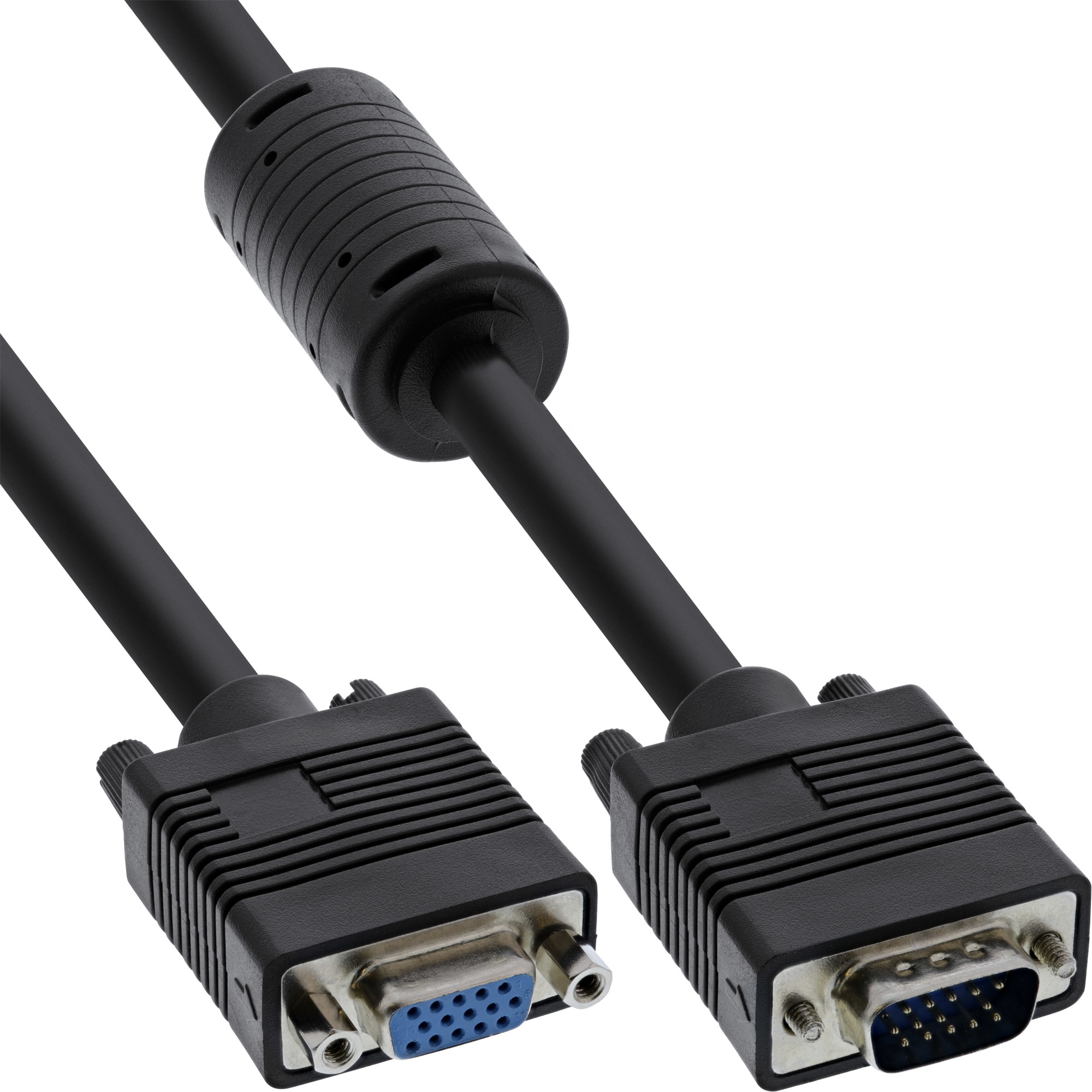 InLine S-VGA Verlängerung - 15pol HD Stecker / Buchse - schwarz - 3m