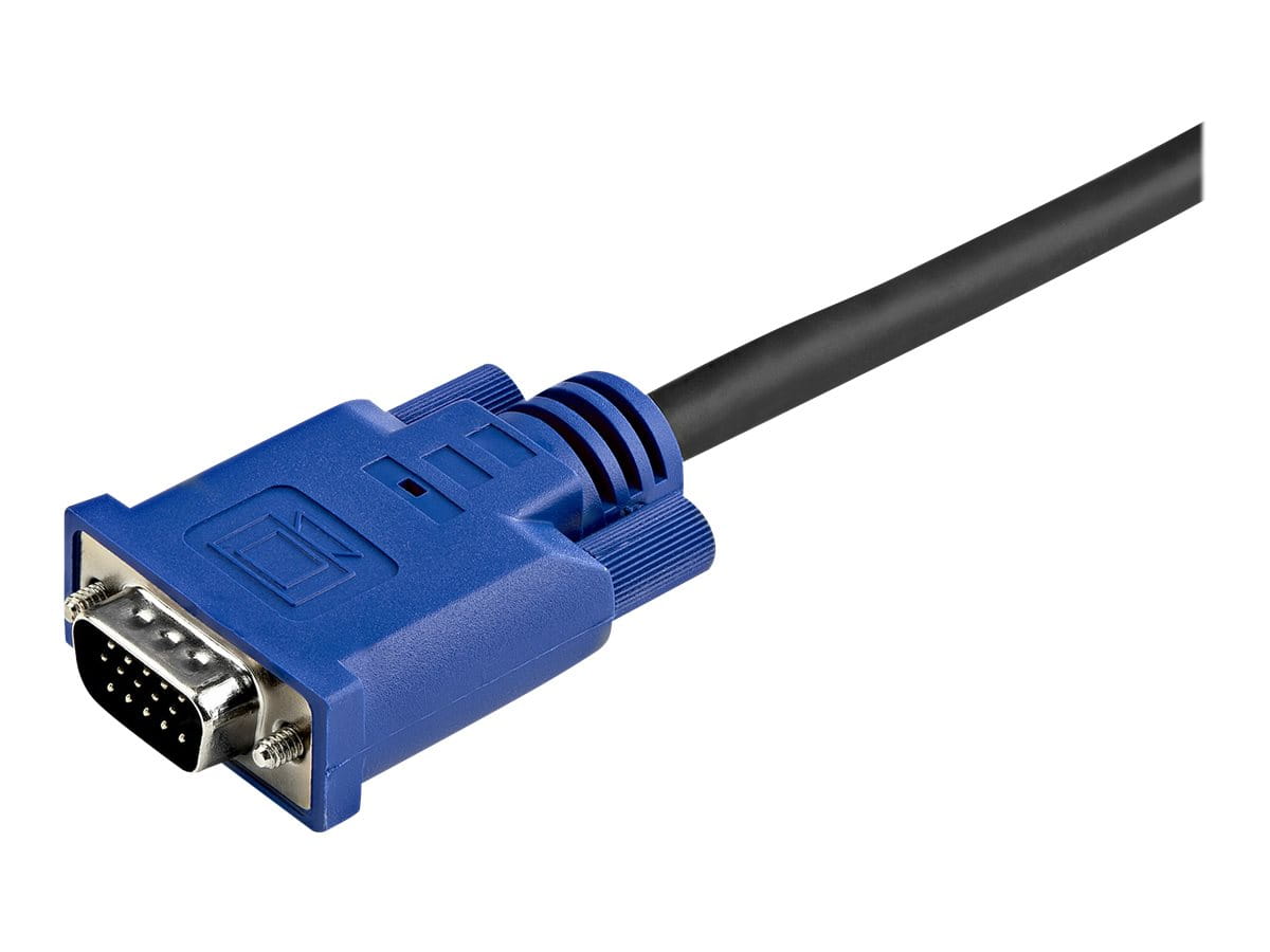 StarTech.com KVM Kabel USB VGA für KVm Switch 4,5m - Kabelsatz für KVM Umschalter 1x USB Stecker 2x VGA Stecker - Octopuskabel - Video- / USB-Kabel - USB, HD-15 (VGA)