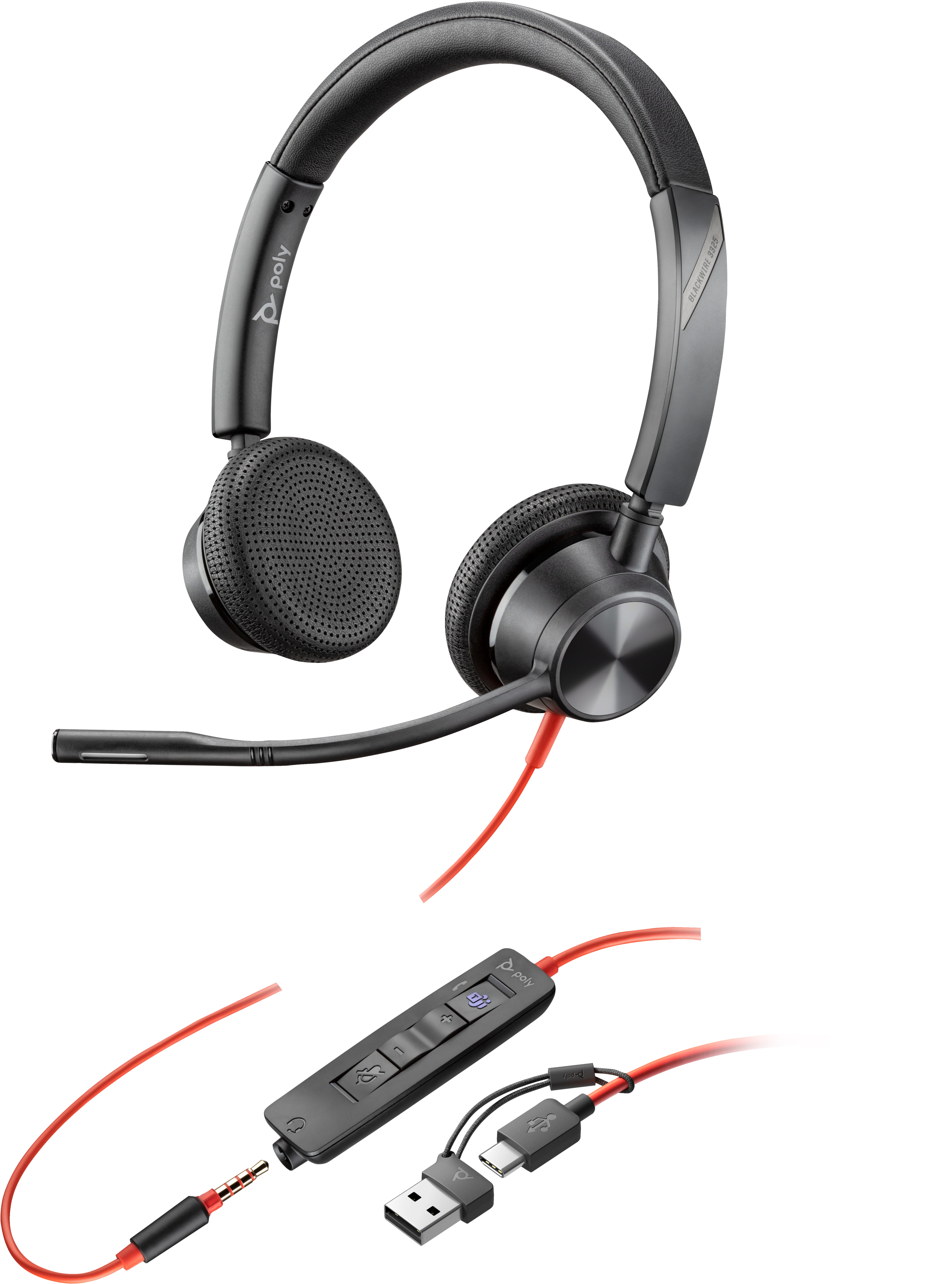 HP Poly Blackwire 3325 - Blackwire 3300 series - Headset
