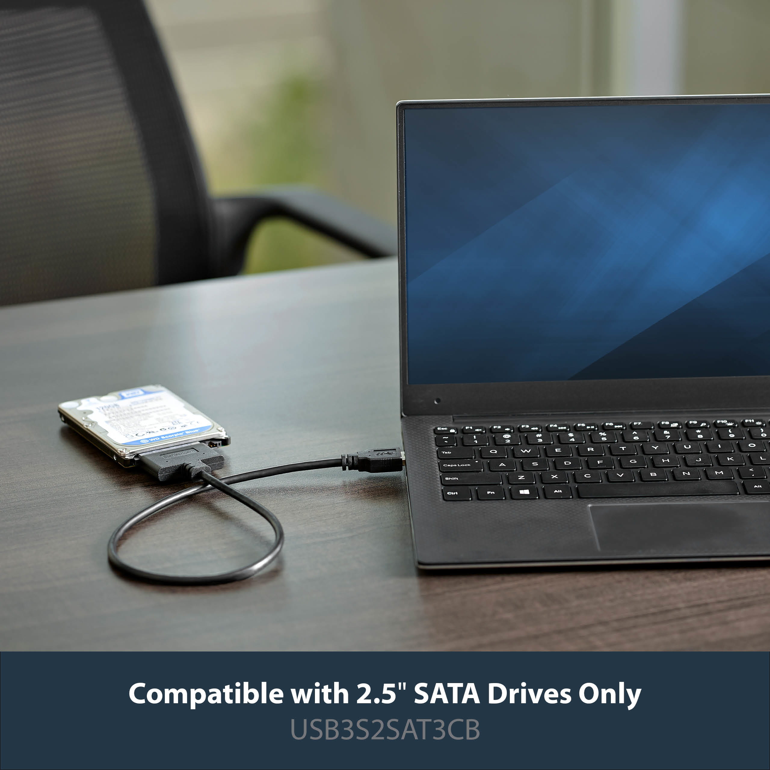 StarTech.com USB 3.0 auf 2,5" (6,4cm) SATA III Adapter Kabel mit UASP - USB 3.0 zu SATA SSD/HDD Konverter / Adapterkabel - Speicher-Controller - 2.5" (6.4 cm)