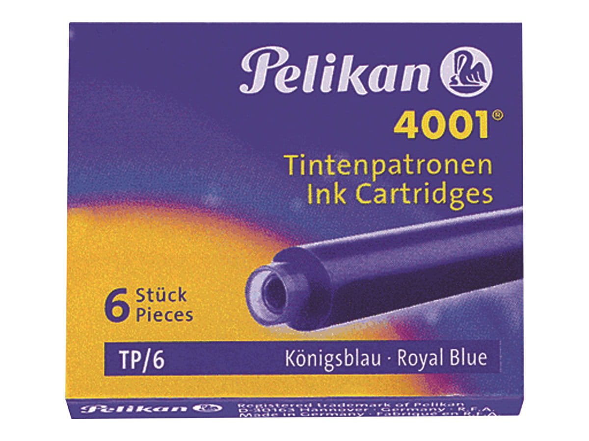 Pelikan 4001 TP/6 - Tintenpatrone - Königsblau - 0.8 ml (Packung mit 6)