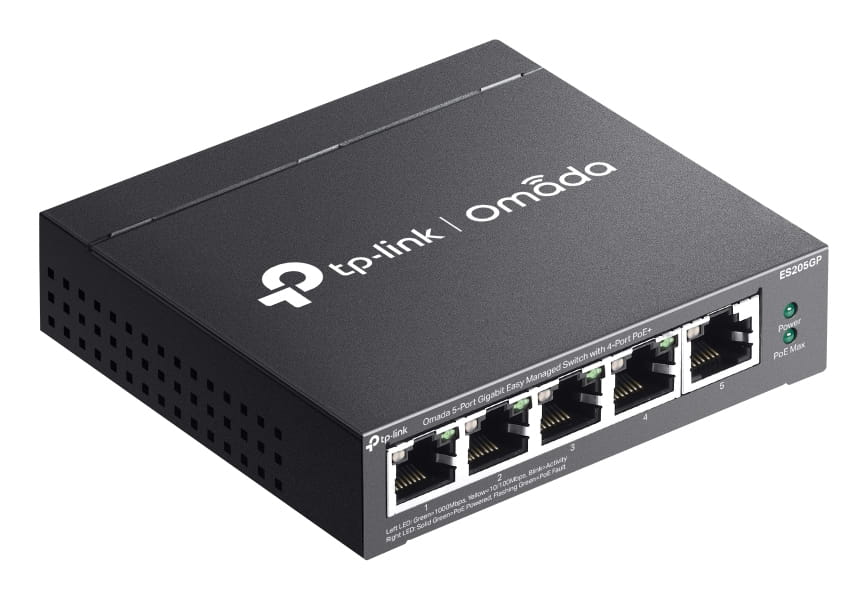 TP-LINK Omada ES205GP V1 - Switch - managed - 4 x 10/100/1000 (PoE+)