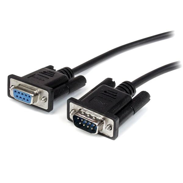 StarTech.com Serielles DB9 RS232 Verlängerungskabel 3m - RS 232 DB-9 Kabel Verlängerung- DB 9 (Stecker)